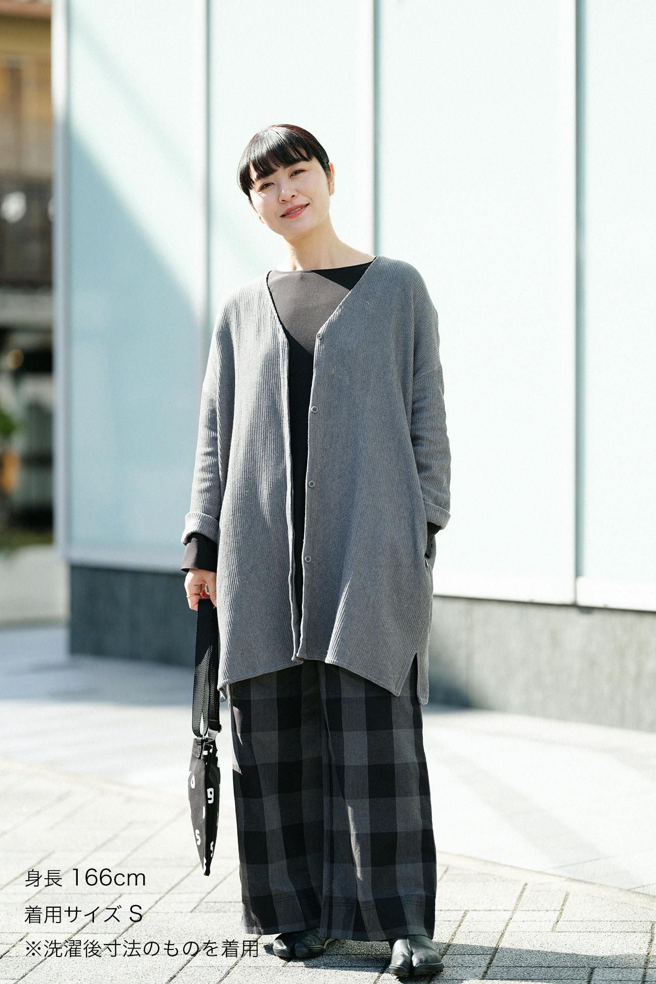 Danproof Wide Pants / Black Big Lattice Goushi