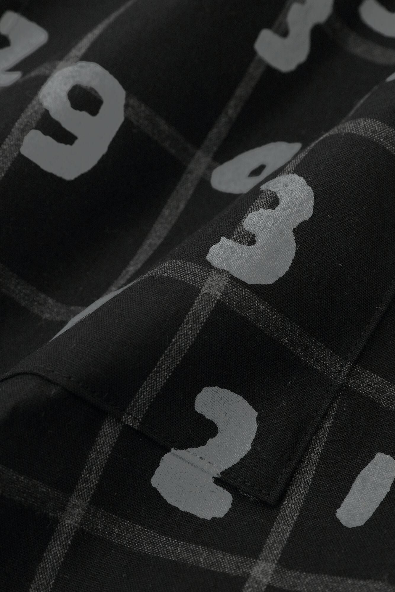 [仅在线]倾倒易于锥形裤子/nuru ha网格（OUT）