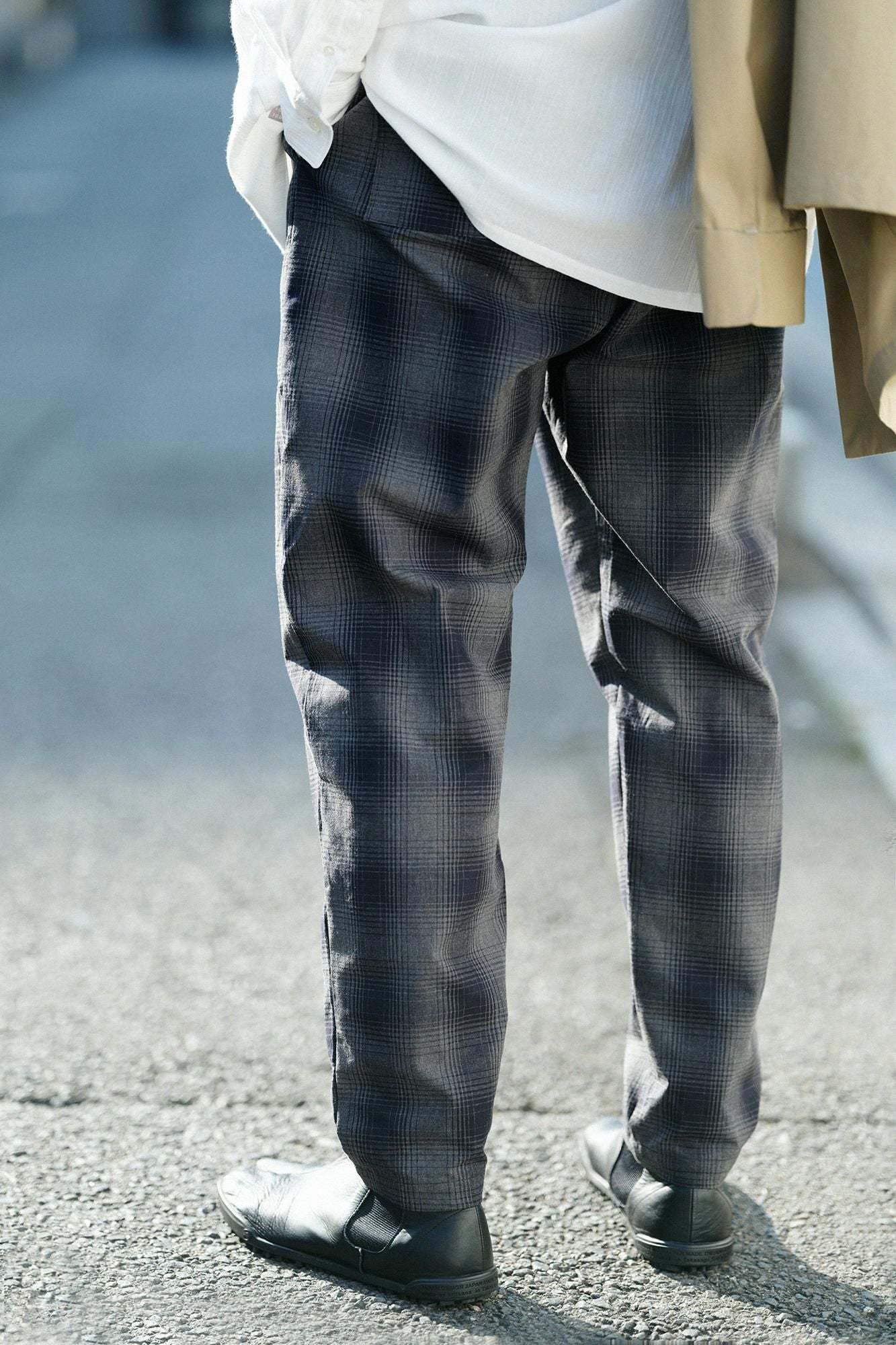 Danproof Easy Tapered Pants / Dark Navy Haze Lattice