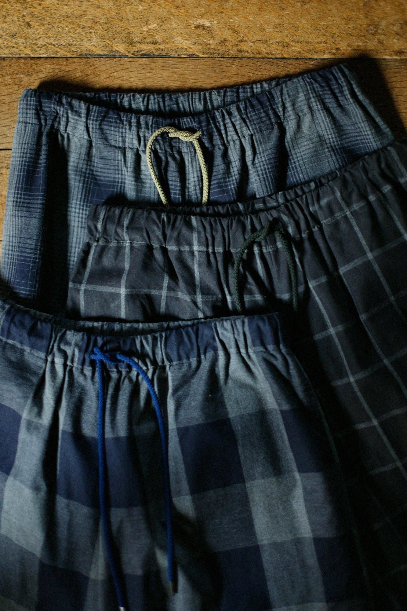 Danproof Easy Tapered Pants / Dark Navy Haze Lattice