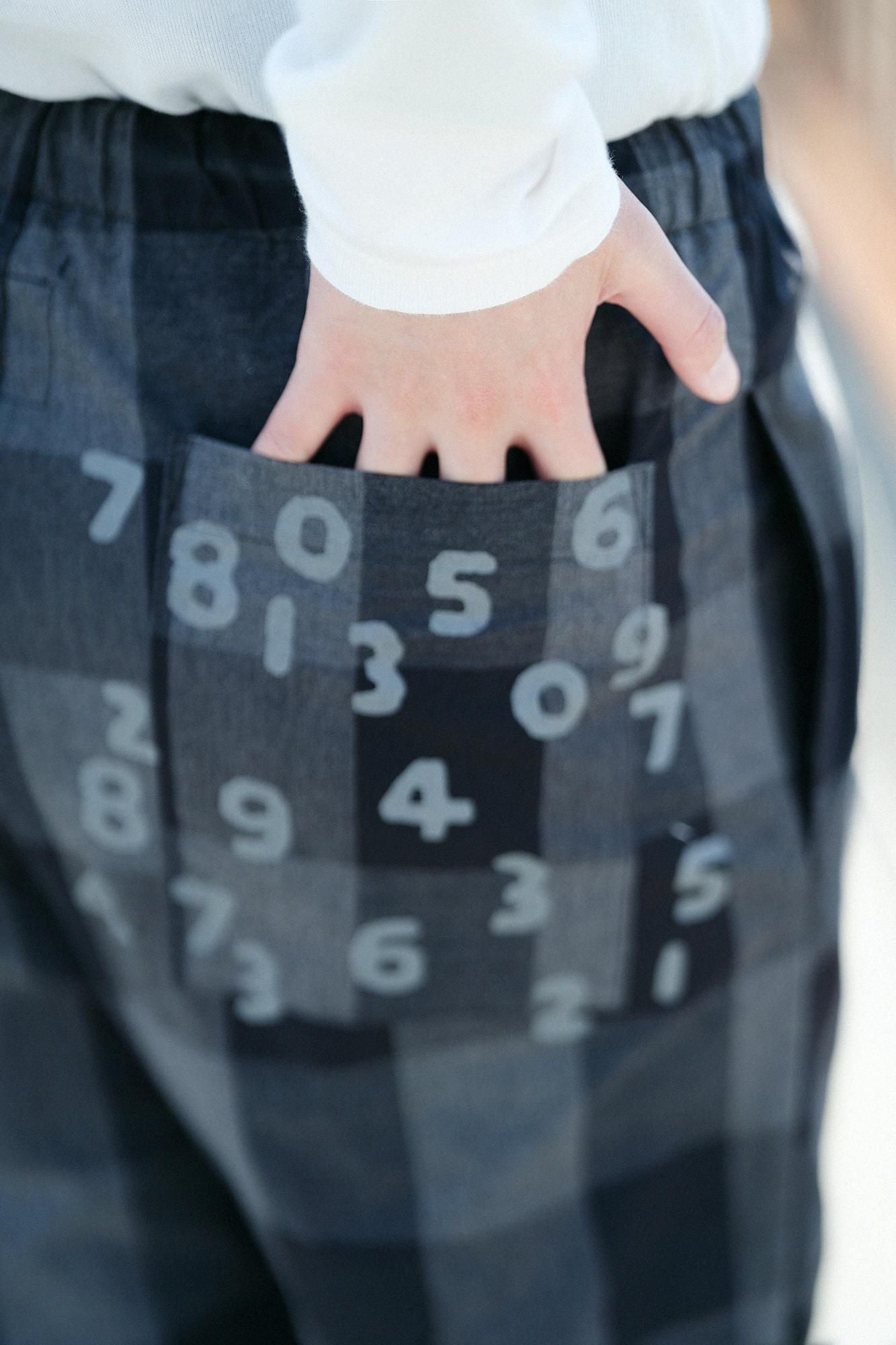 [仅在线]倾倒易于锥形裤子/nuruhata lattice（添加到futogoshi）