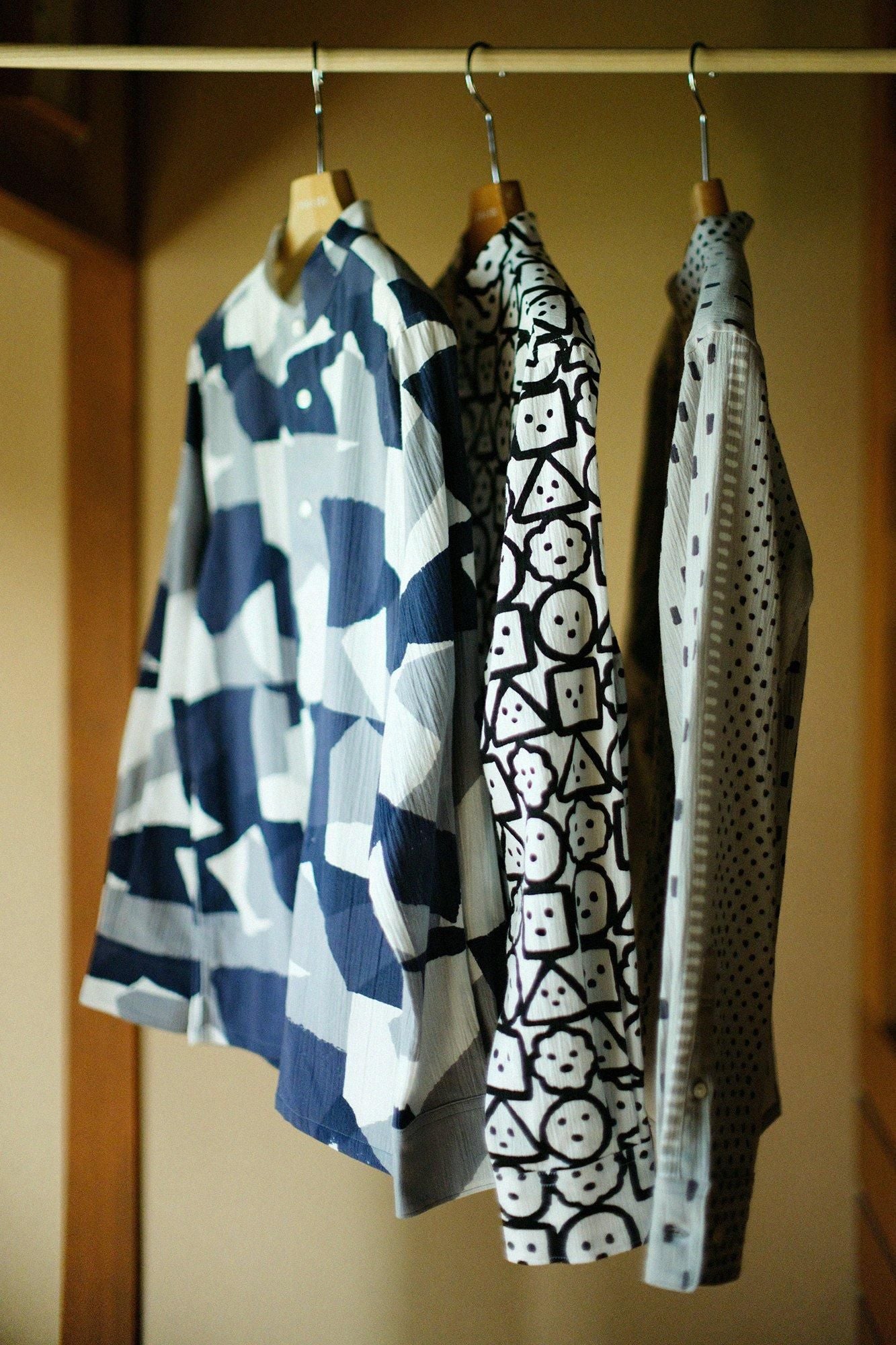 高島縮棉 20/20 立領長袖襯衫 sp/偶然