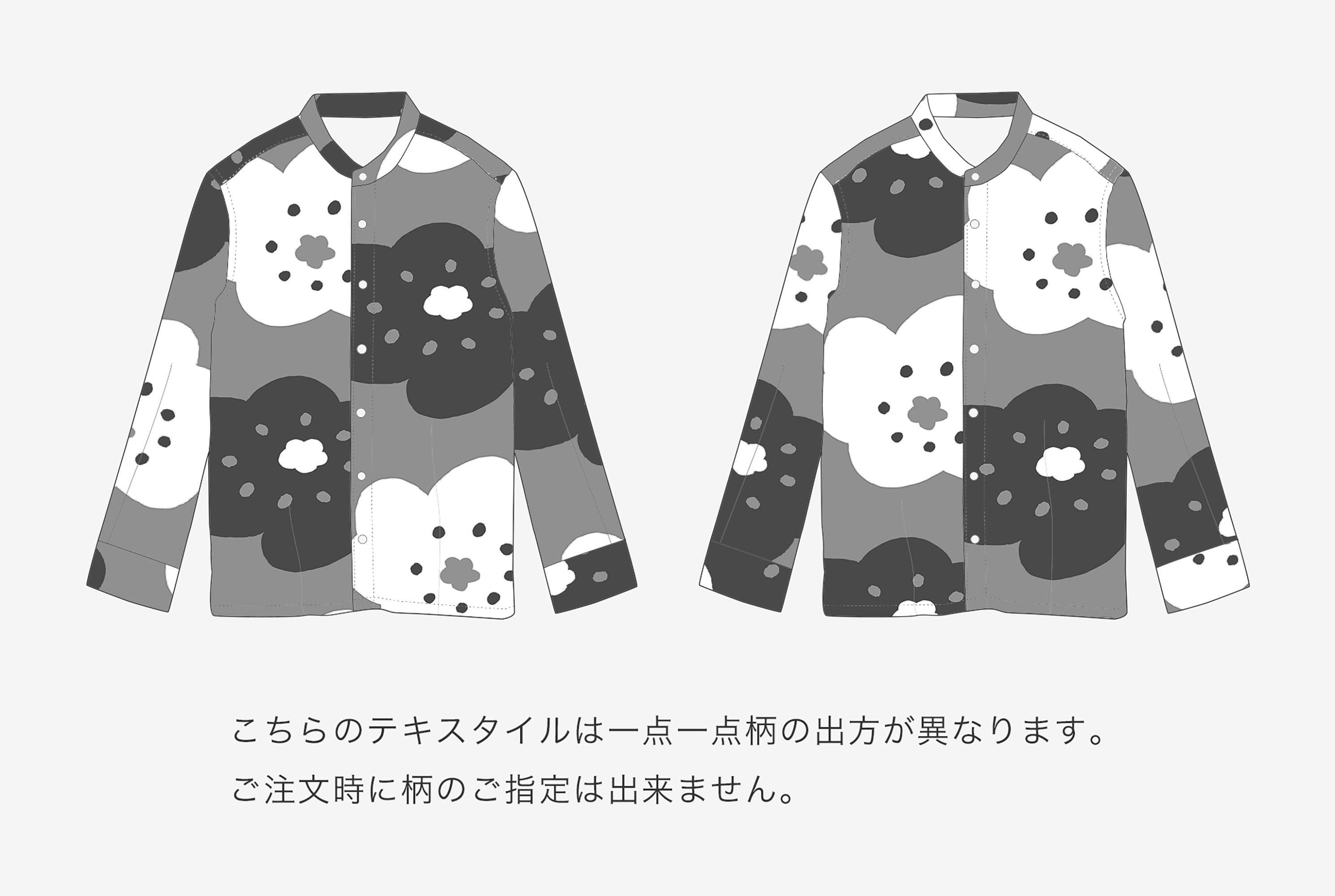 高島縮 20/20 スタンドカラーシャツ SP／ほほえみ