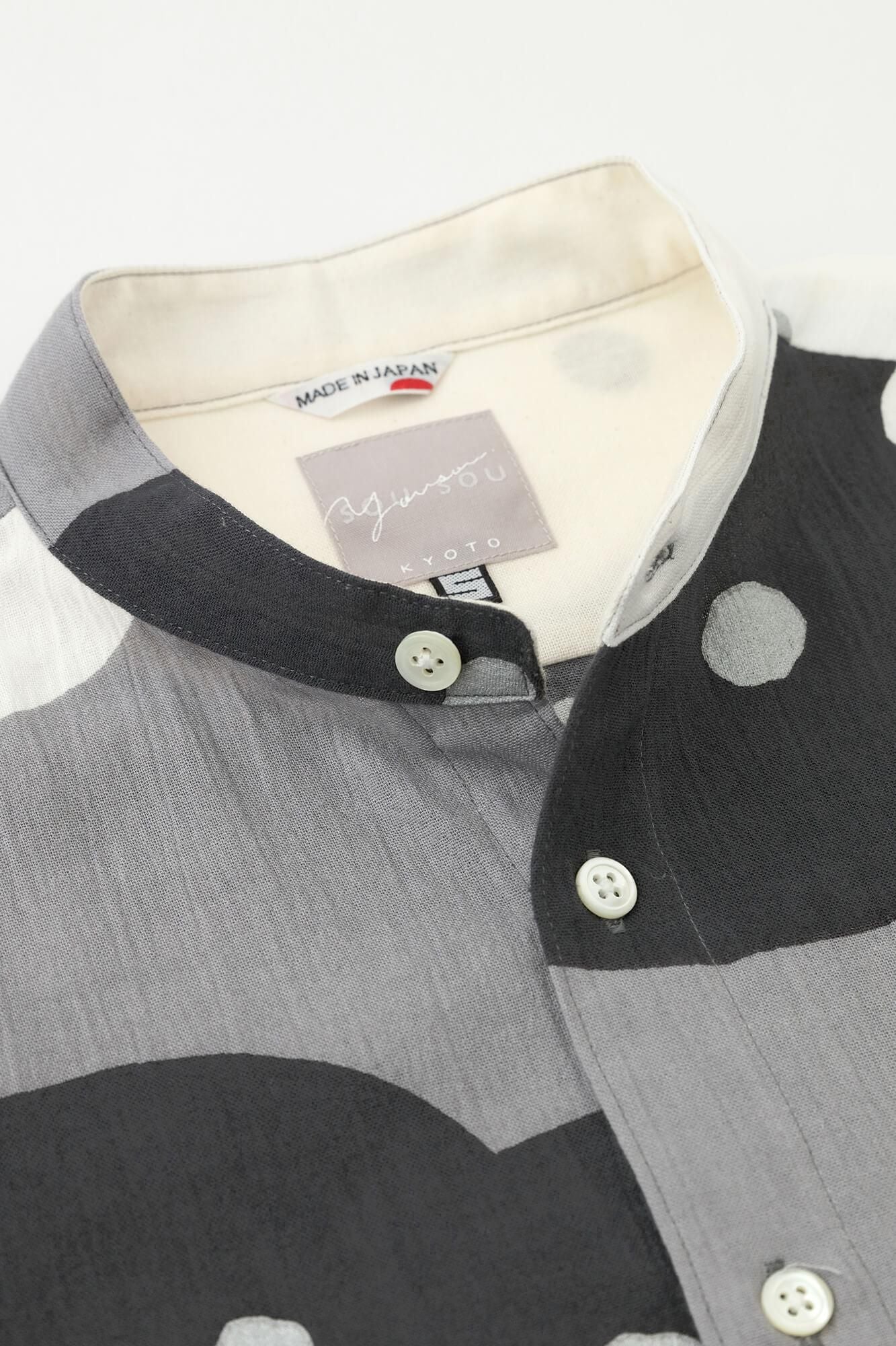 高島縮棉 20/20立領長袖襯衫SP/微笑