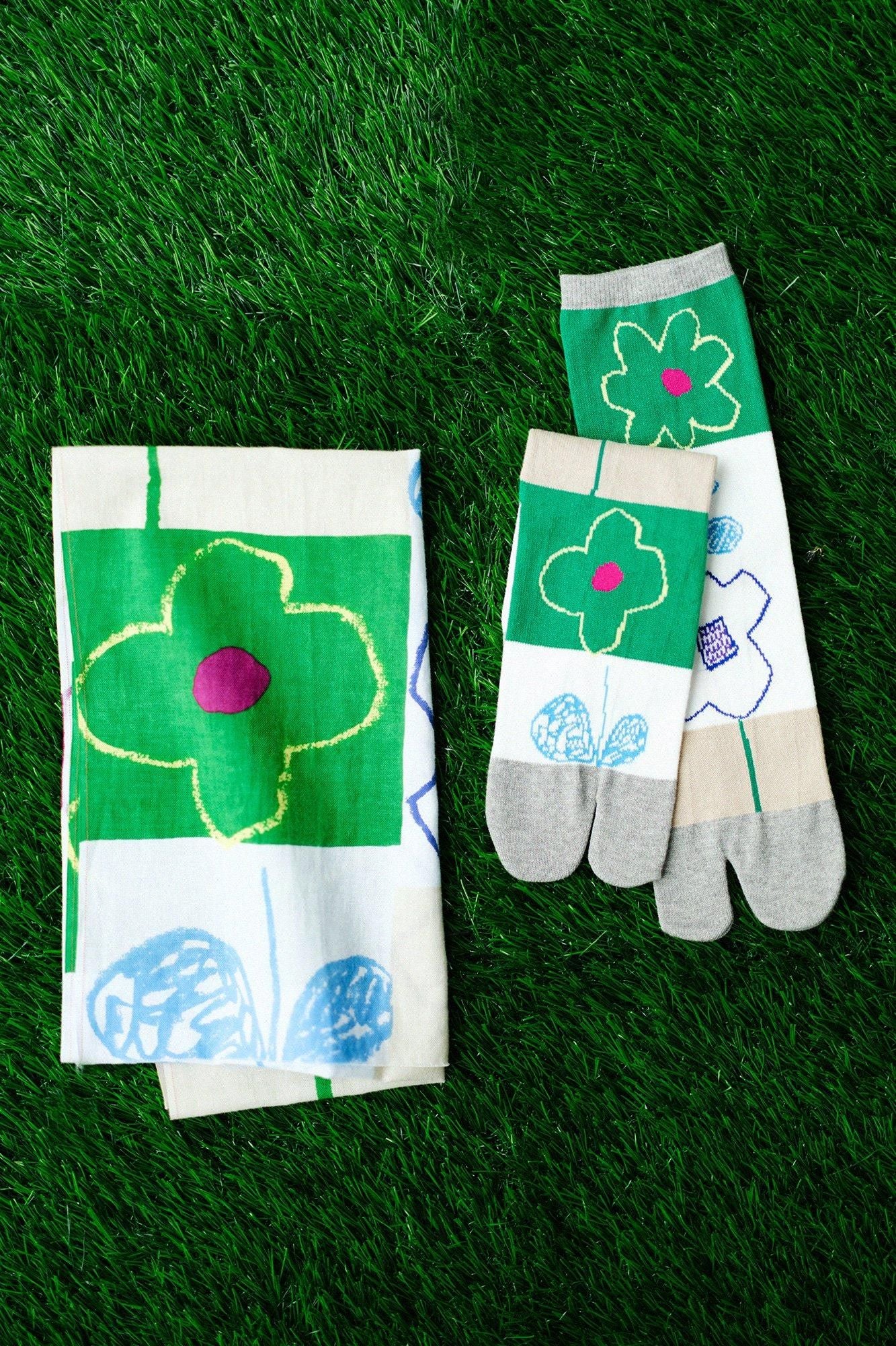 伊勢木綿 textile手ぬぐい／わらわ