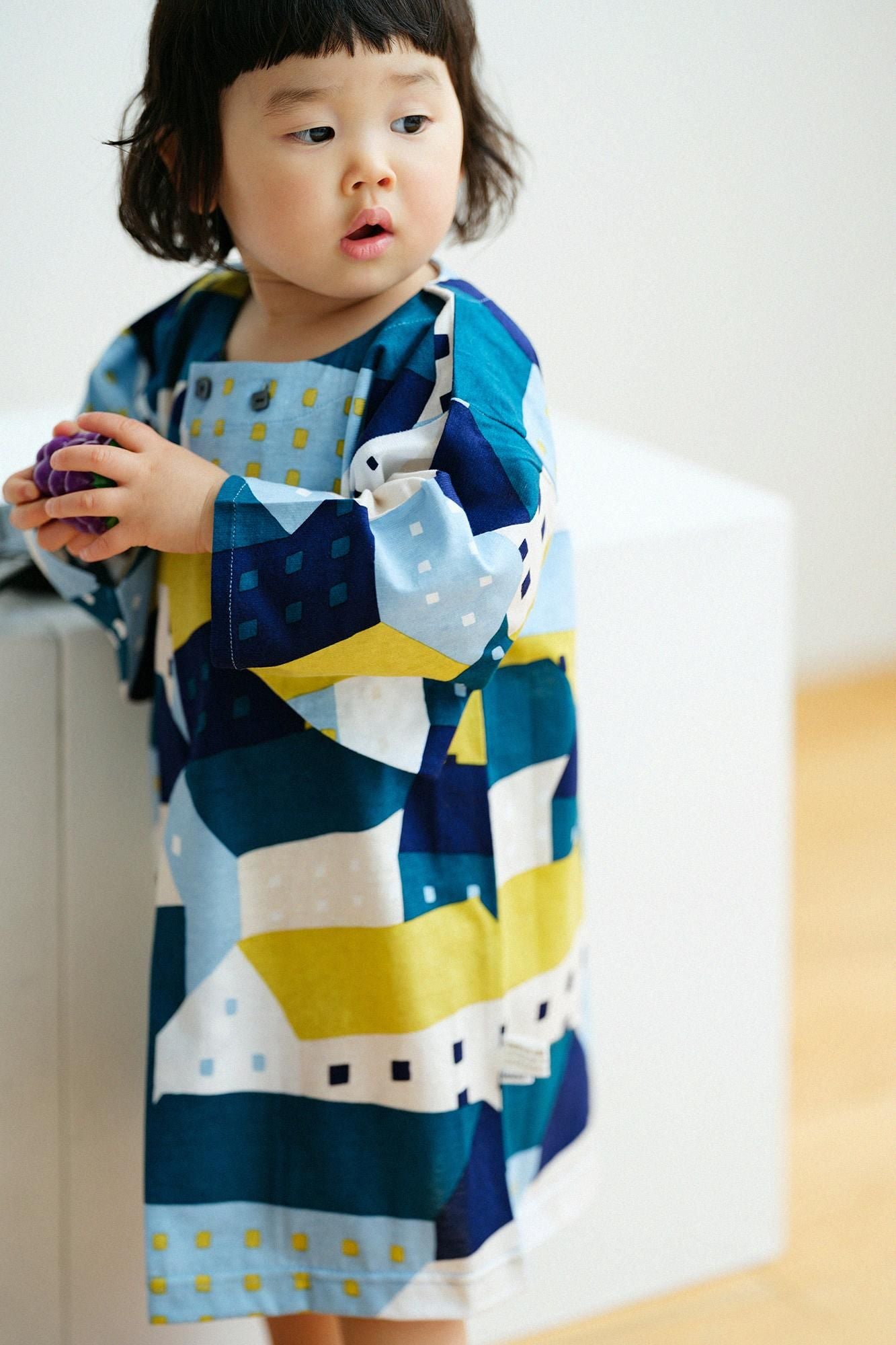 ●圓弧袖貫頭衣／北之國 月明