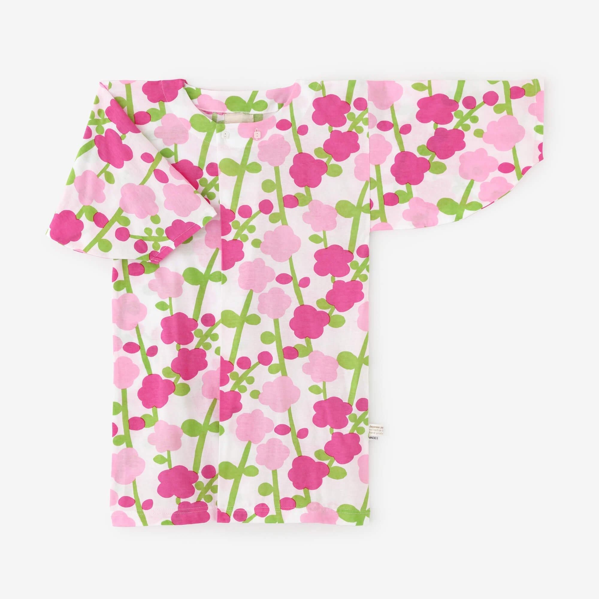 ●圓弧袖貫頭衣／寒紅梅