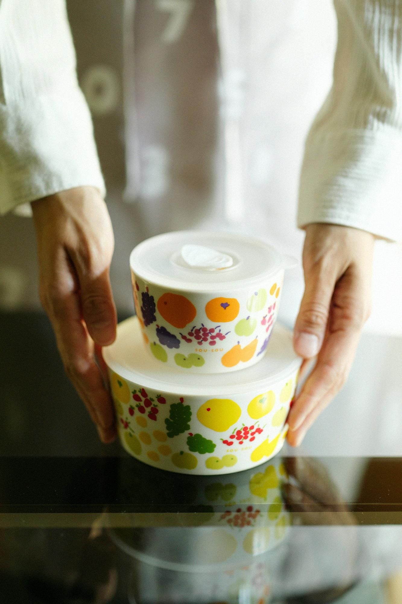 Ceramic Microwave Pack M / Fruits Spring