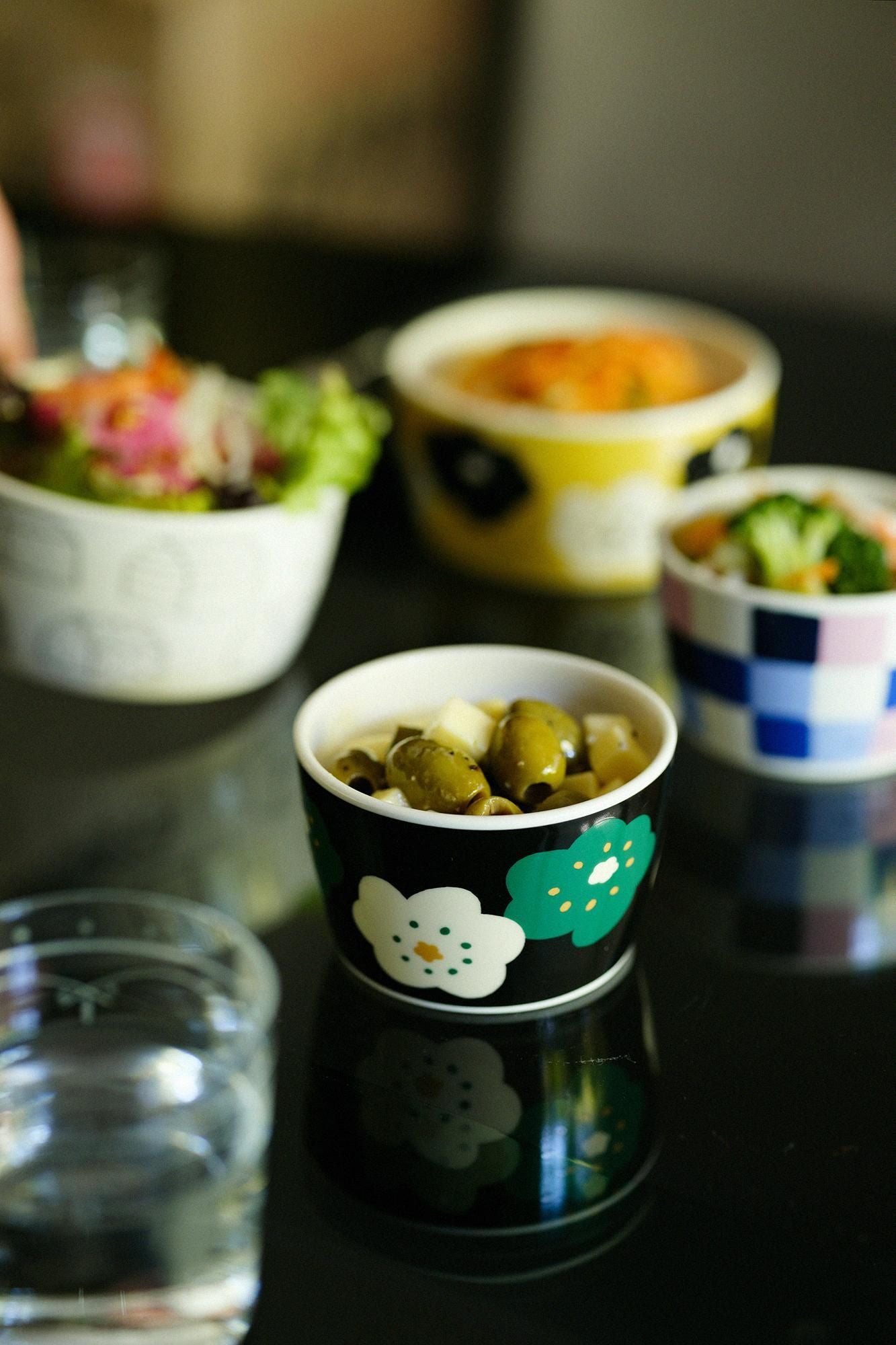 Ceramic Microwave Pack S / Smile Black