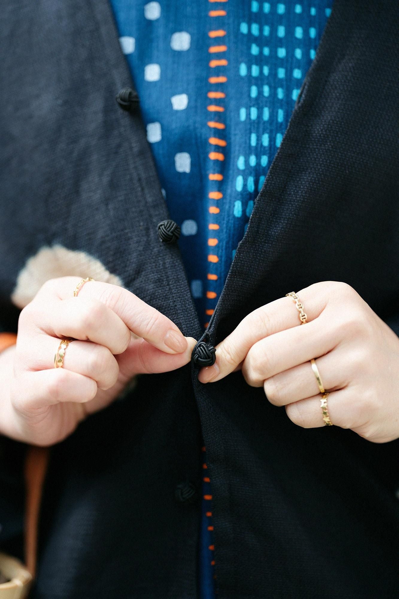 chikaki shibori大麻帽 /大圆点（Mizuta Maiden）湿羽毛颜色（Nuarairo）X Hashiba Miiro）