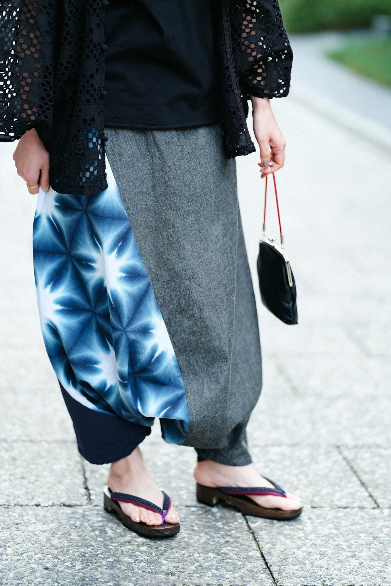 Tabata Shibori Ise Baumwolle 20/20 Leinenmischung Fuji/Sekka White Tiger Byakko