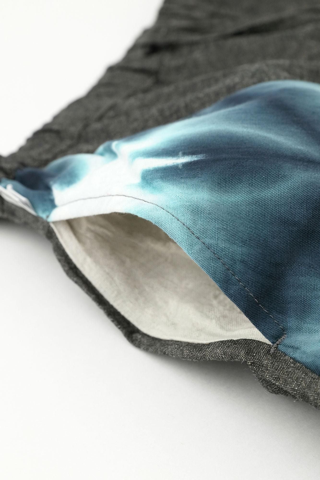 Tabata Shibori Ise Baumwolle 20/20 Leinenmischung Fuji/Sekka White Tiger Byakko