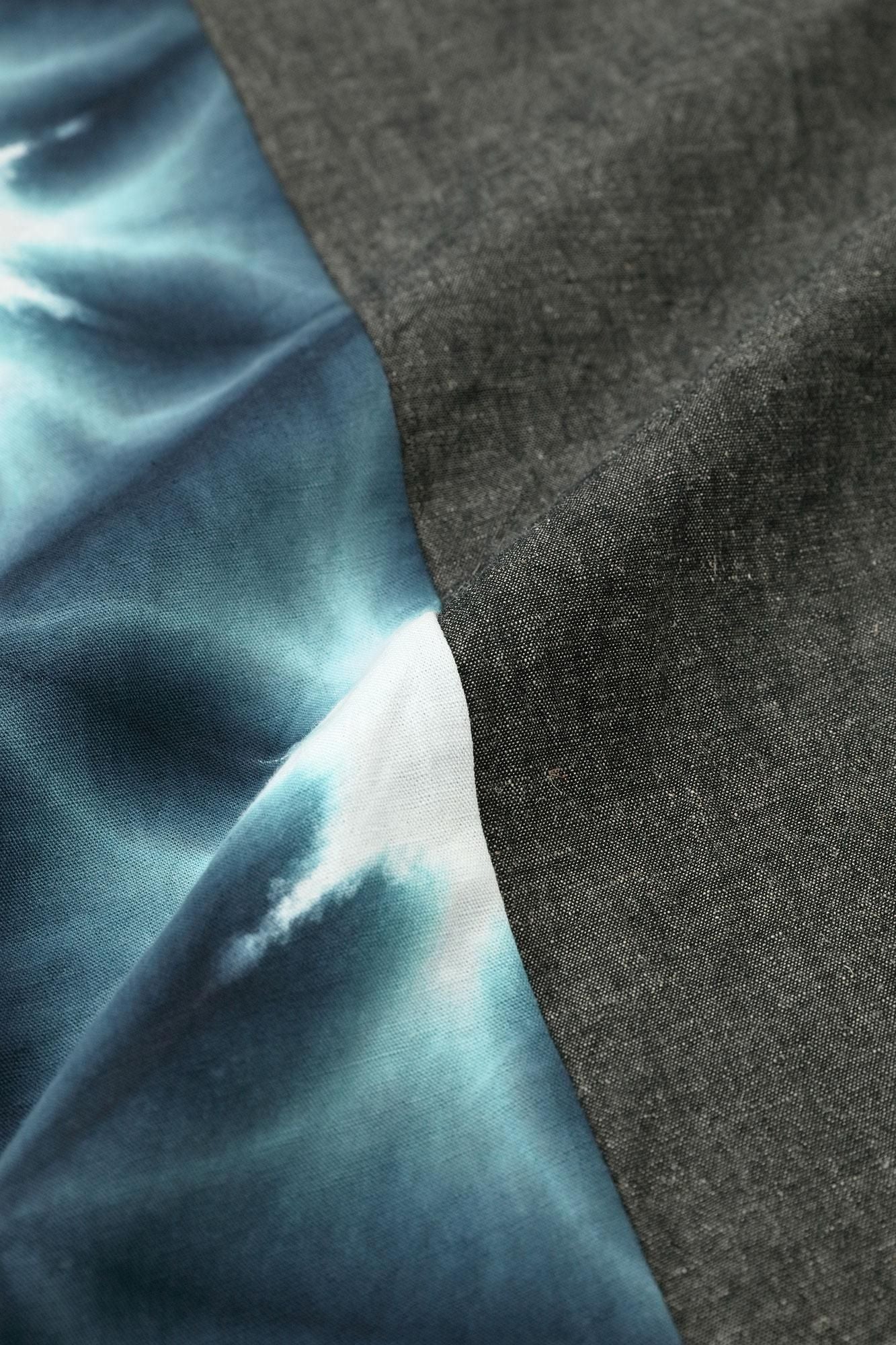 Tabata Shibori Ise Baumwolle 20/20 Leinenmischung Fuji/Sekka White Tiger Byakko