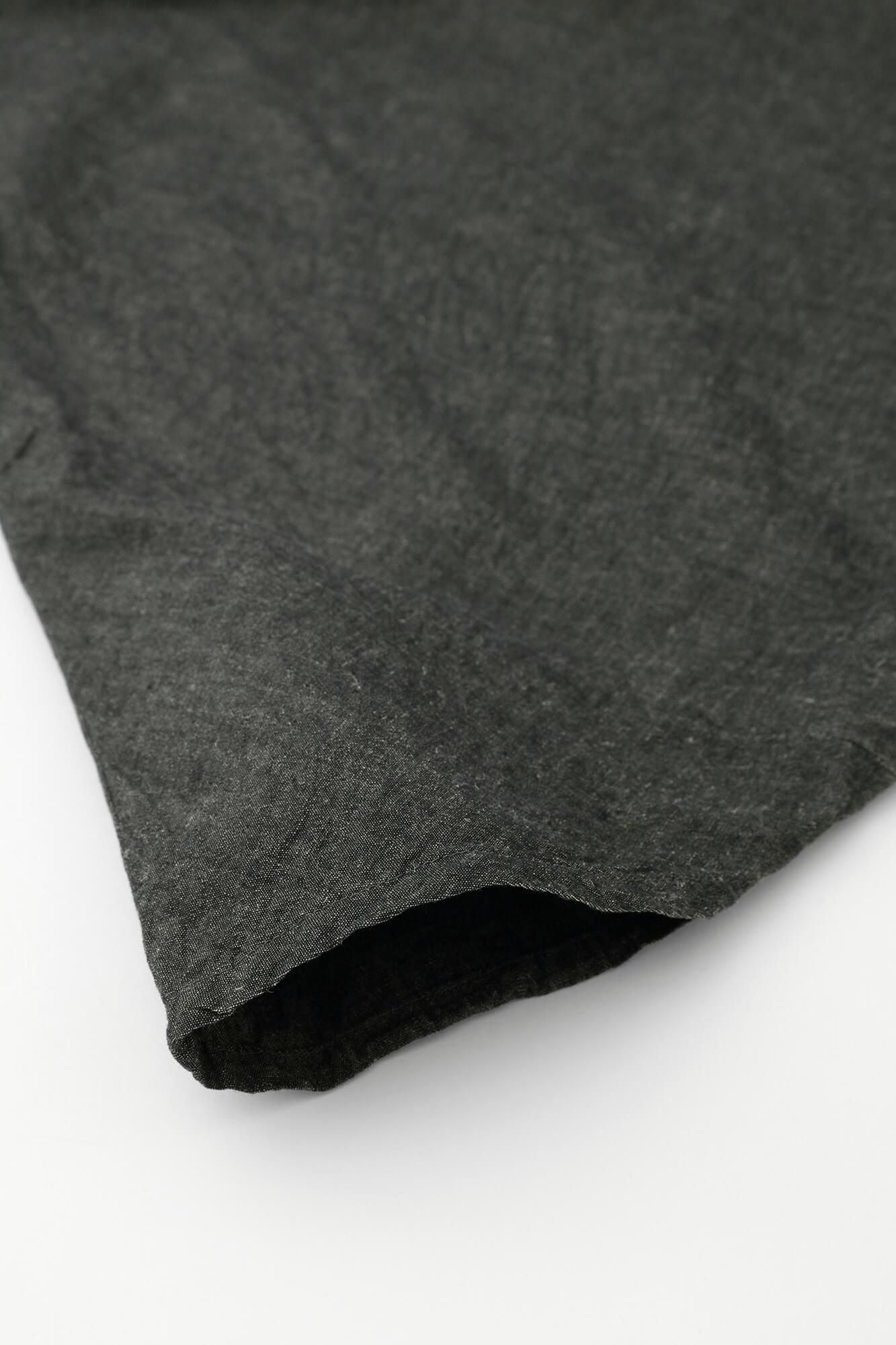 SOU・SOU 今季 一回着　ソウソウ　伊勢木綿 麻混 富士2.0／消炭色 net限定】たばた絞り 伊勢木綿 20/20 麻混 富士（ふじ）／雪花