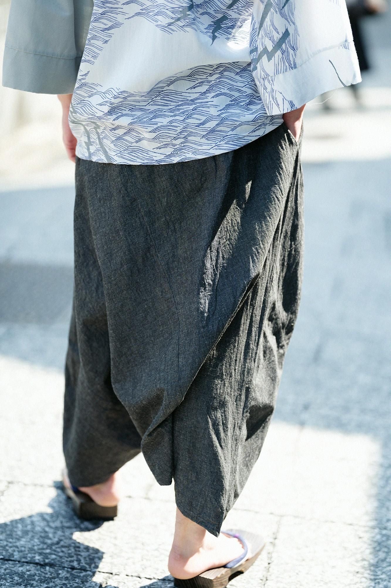 SOU・SOU 今季 一回着　ソウソウ　伊勢木綿 麻混 富士2.0／消炭色 伊勢木綿 20/20 麻混 富士（ふじ） 2.0／消炭色（けしずみいろ）