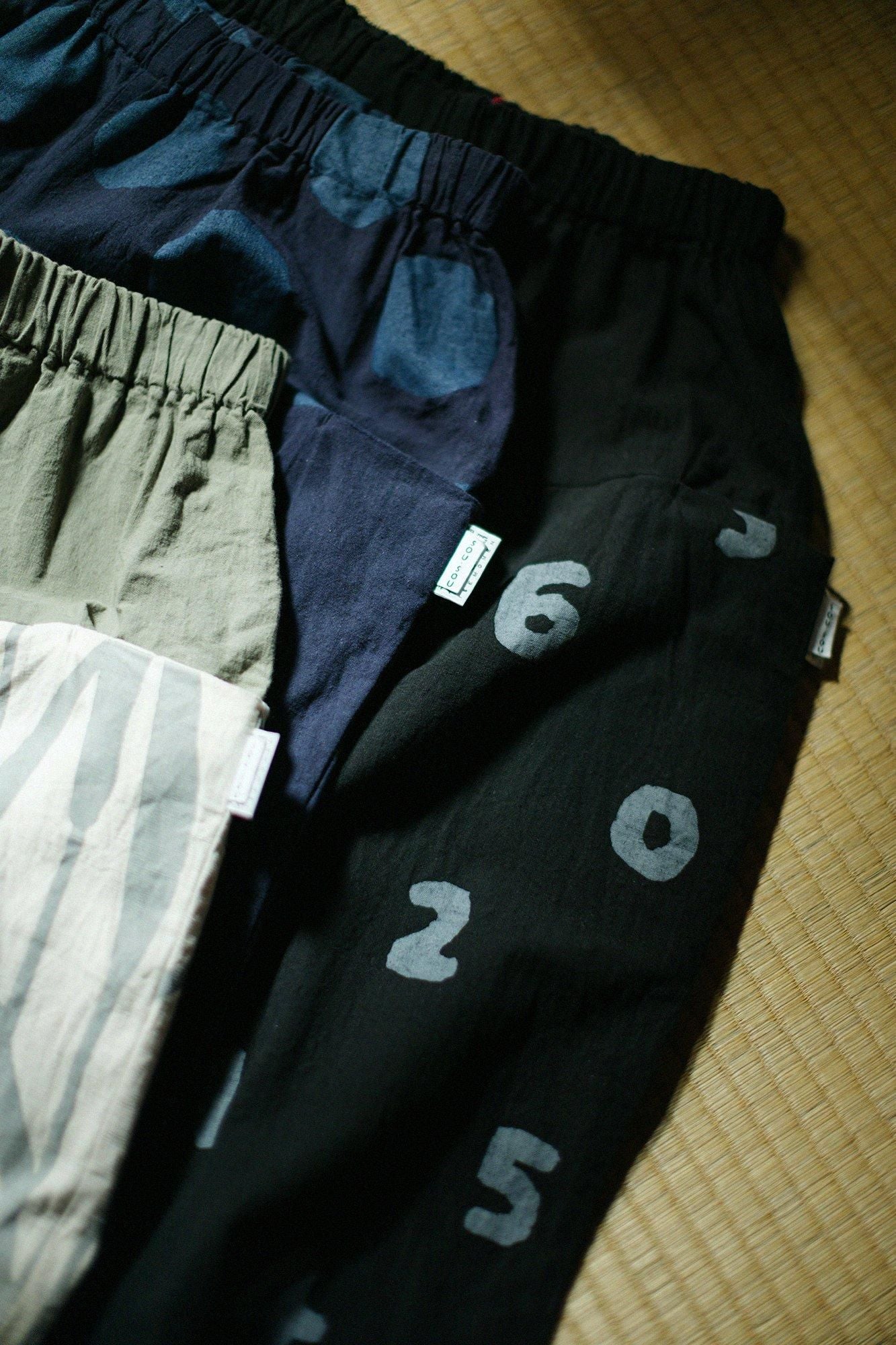 Isemomen Cotton 20/20 Linen-blend Obi Style Pant / Black × SO-SU-U