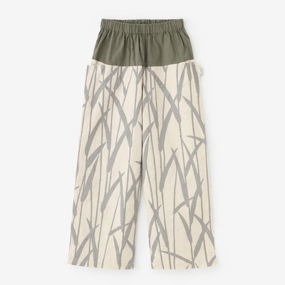 Isemomen Cotton 20/20 Linen-blend Obi Style Pant / Military Green x Waterside