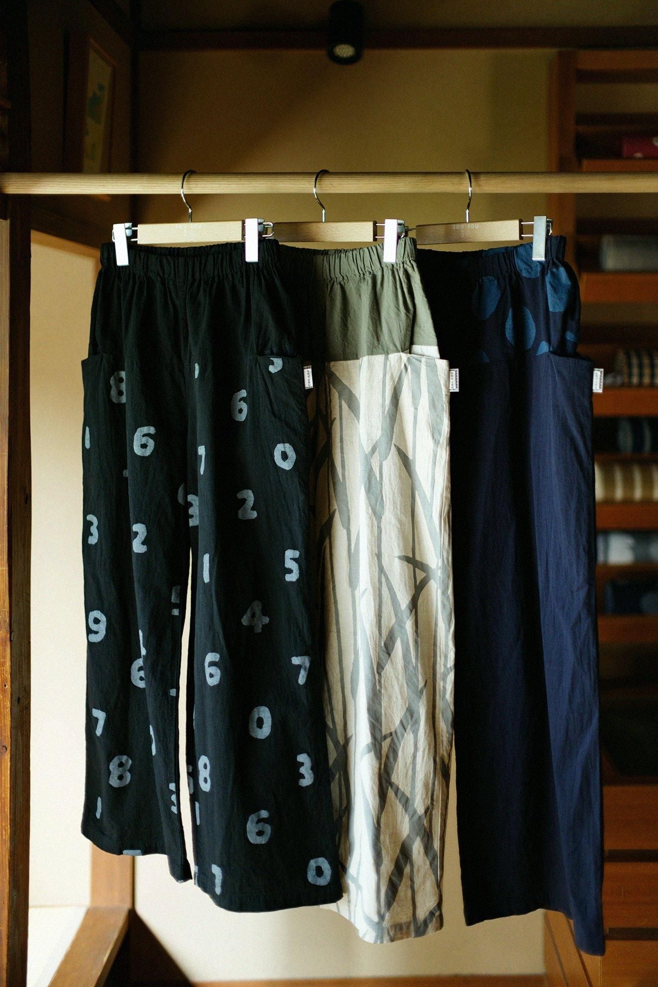 Isemomen Cotton 20/20 Linen-blend Obi Style Pant / Military Green x Waterside