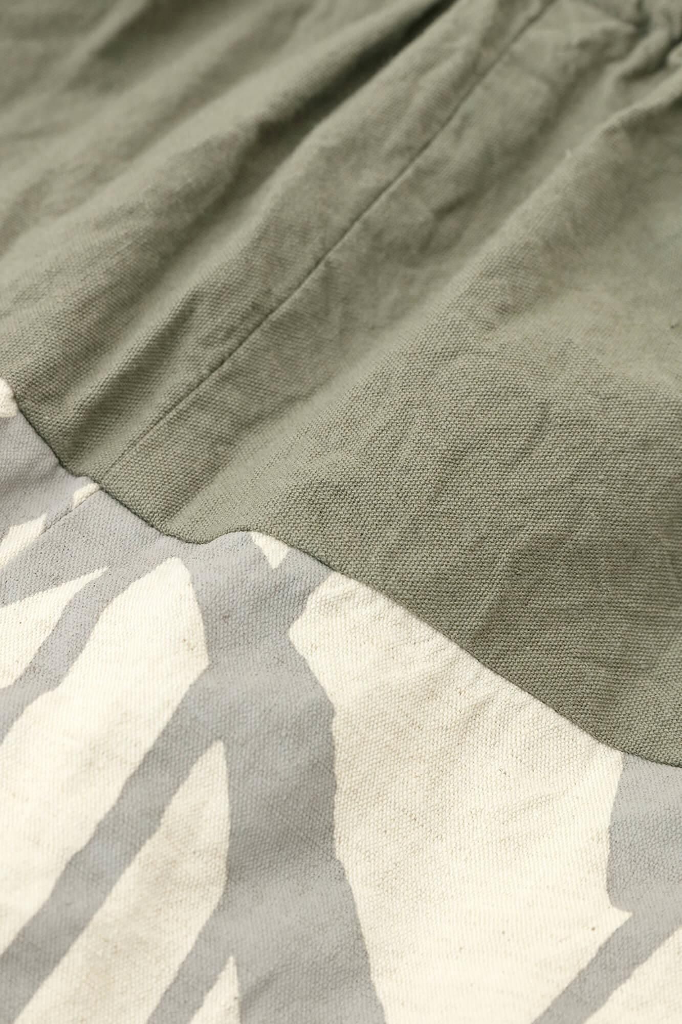 Isemomen Cotton 20/20 Linen-blend Obi Style Pant / Military Green x Waterside