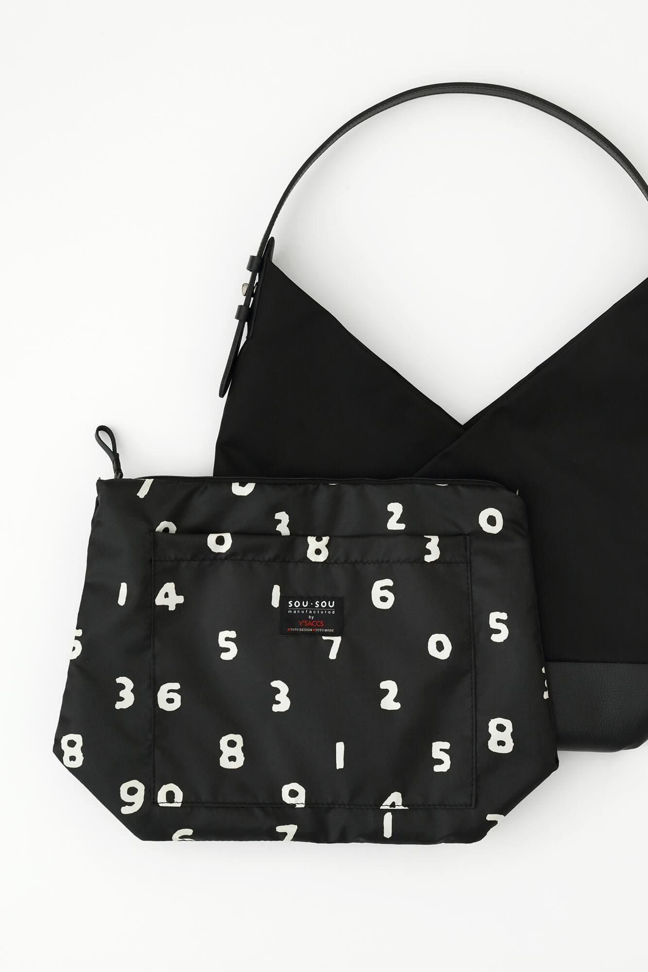 SOU・SOU×Y'SACCS 肩掛け 穏 行（おだやか ぎょう）／濡羽色（ぬれば