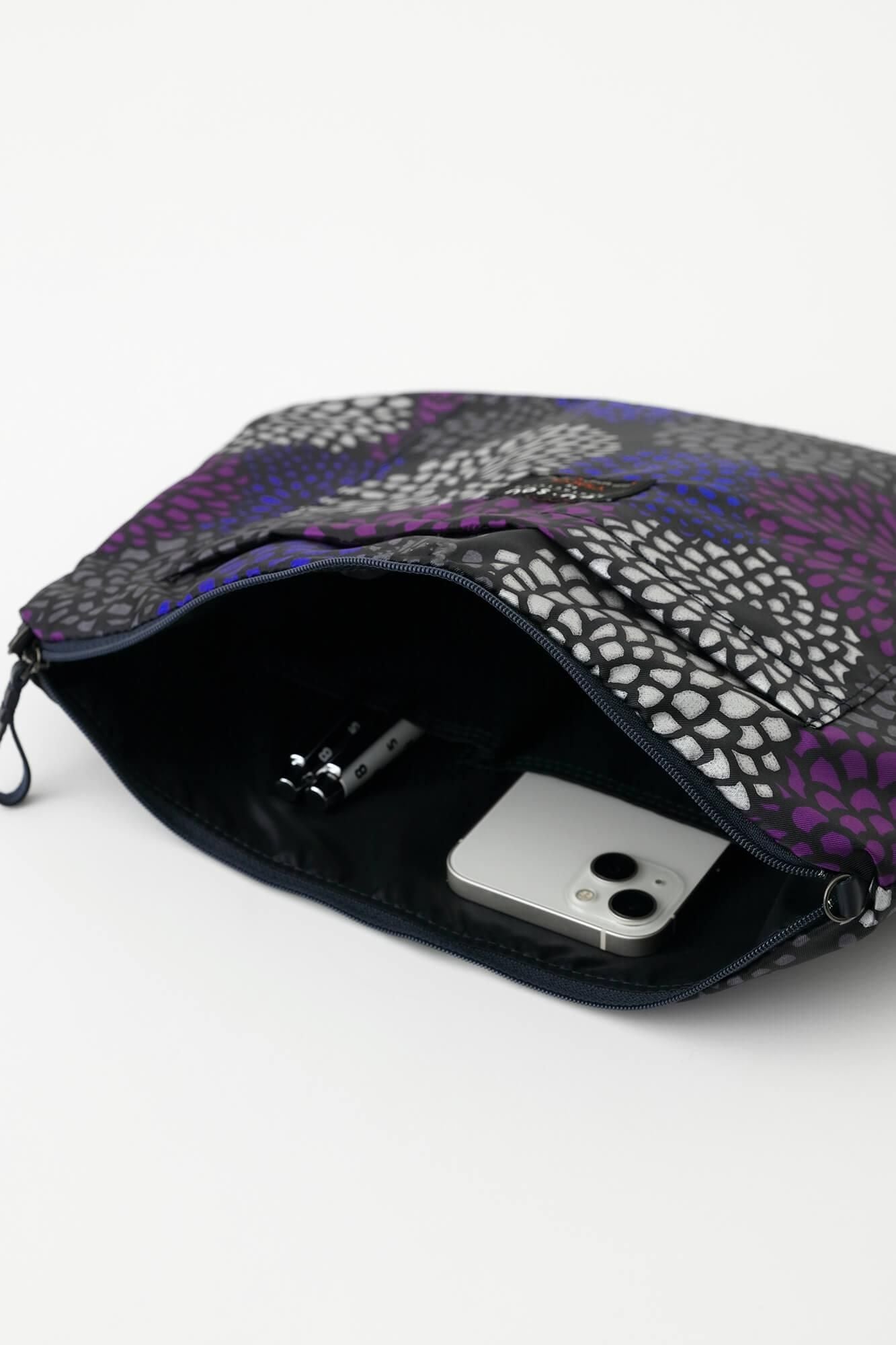 SOU・SOU×Y'SACCS肩袋，温和的炉子，深蓝色，炉子2