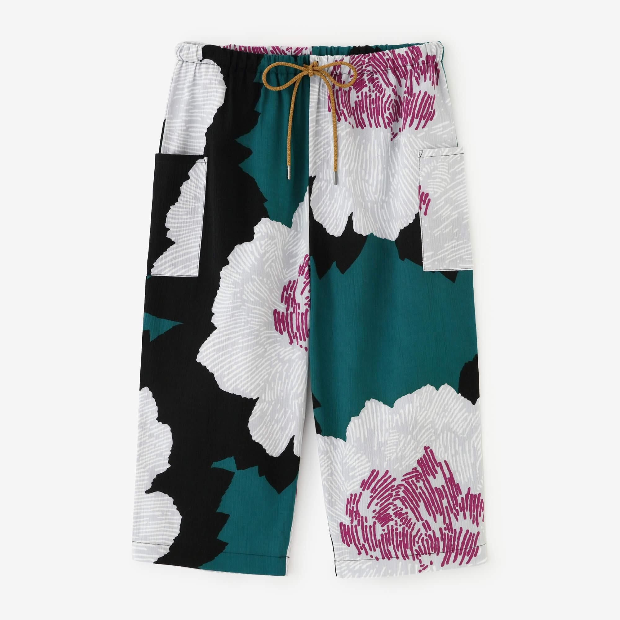 Chizimi Cotton 20/20 Skinny Pants／Peony(shaminds old time withbake) Evening Moon