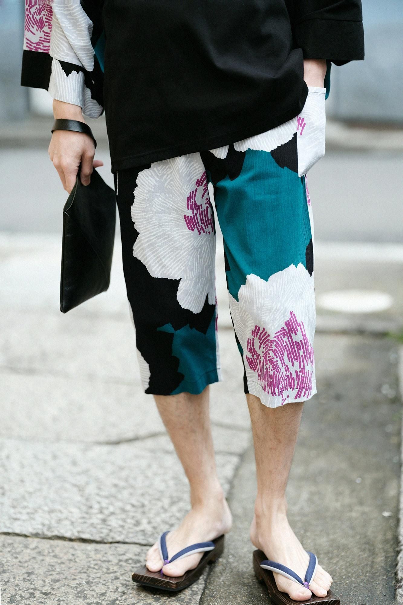 Chizimi Cotton 20/20 Skinny Pants／Peony(shaminds old time withbake) Evening Moon