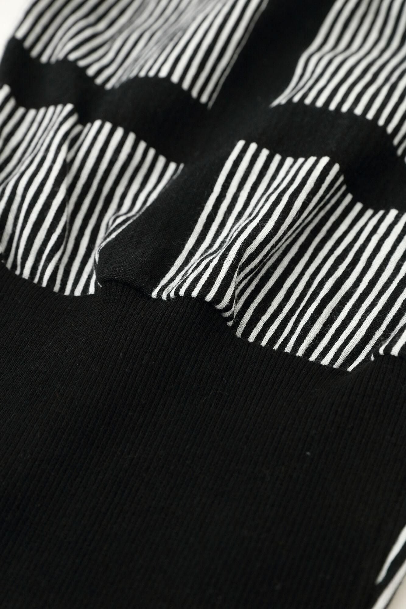 Chizimi Cotton 20/20 Harem Pants / Staggered Stripes Fence