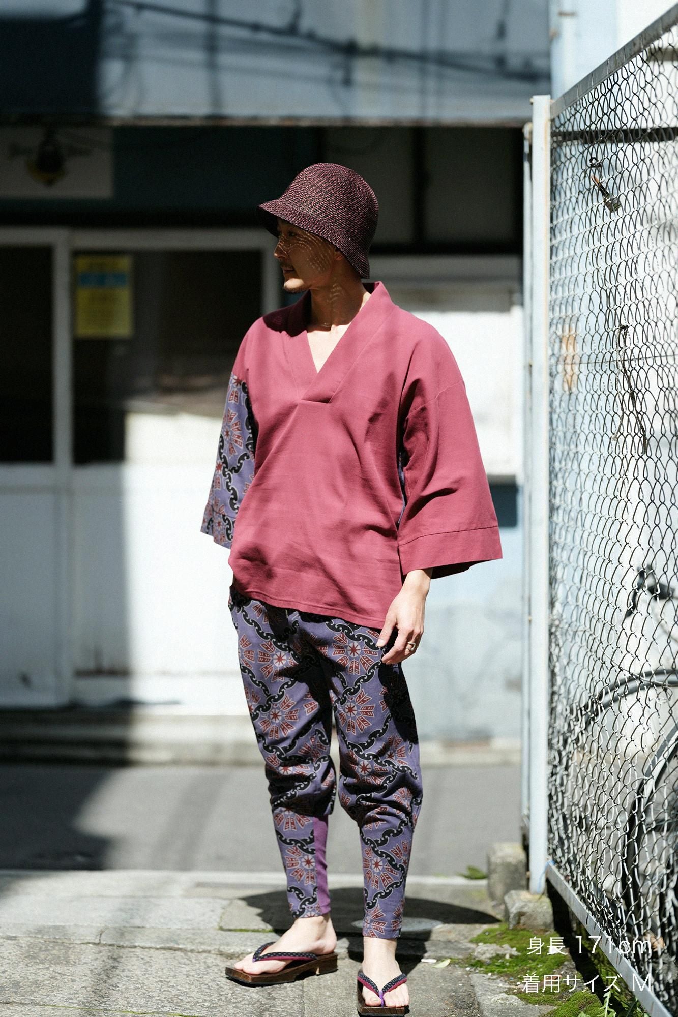 takashima shuku 20/20，带有带环连接的缠绕轮图案（Kantsunagiyagurumamon）副本（Press）紫色鼠标