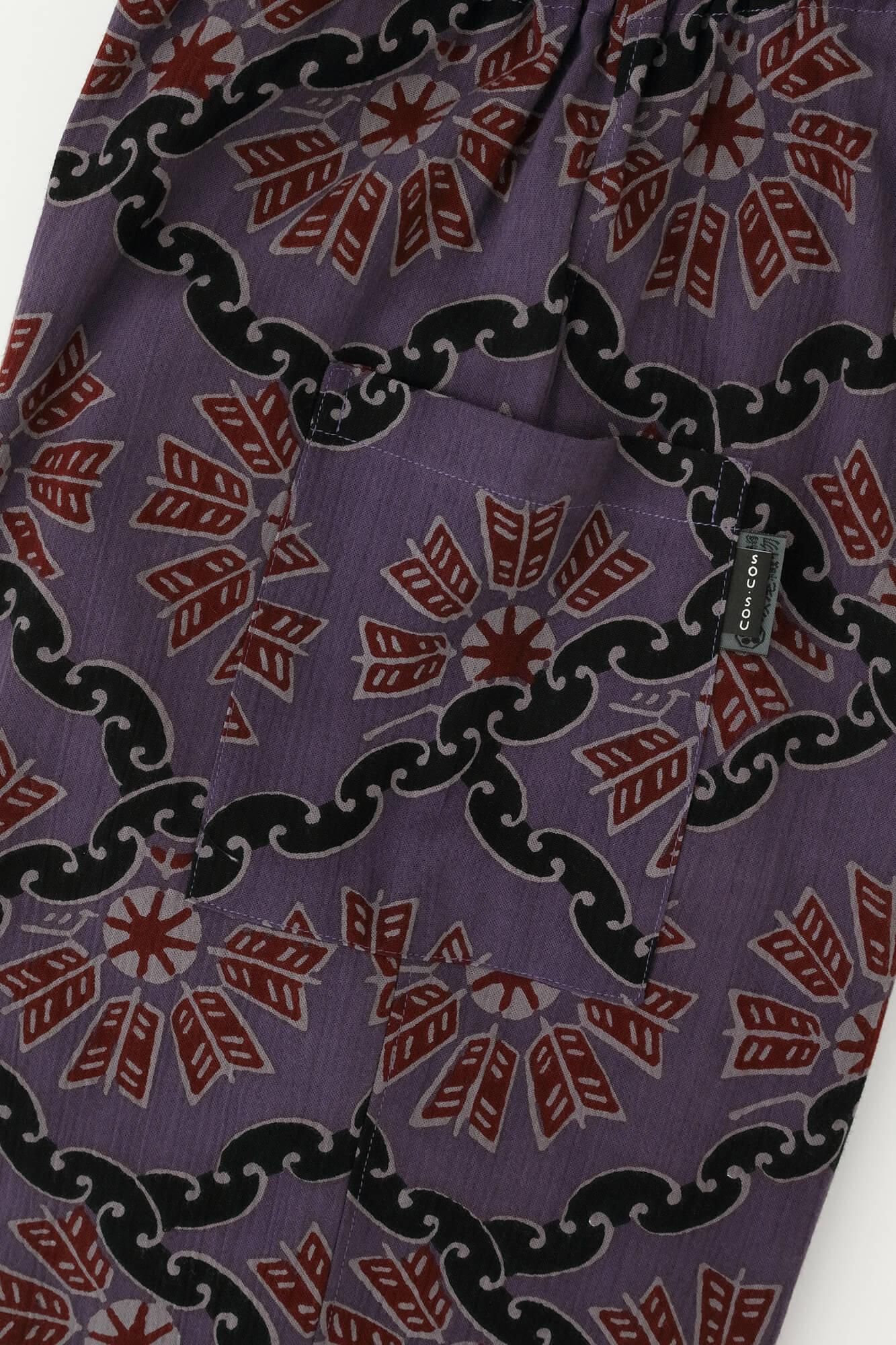 takashima shuku 20/20，带有带环连接的缠绕轮图案（Kantsunagiyagurumamon）副本（Press）紫色鼠标