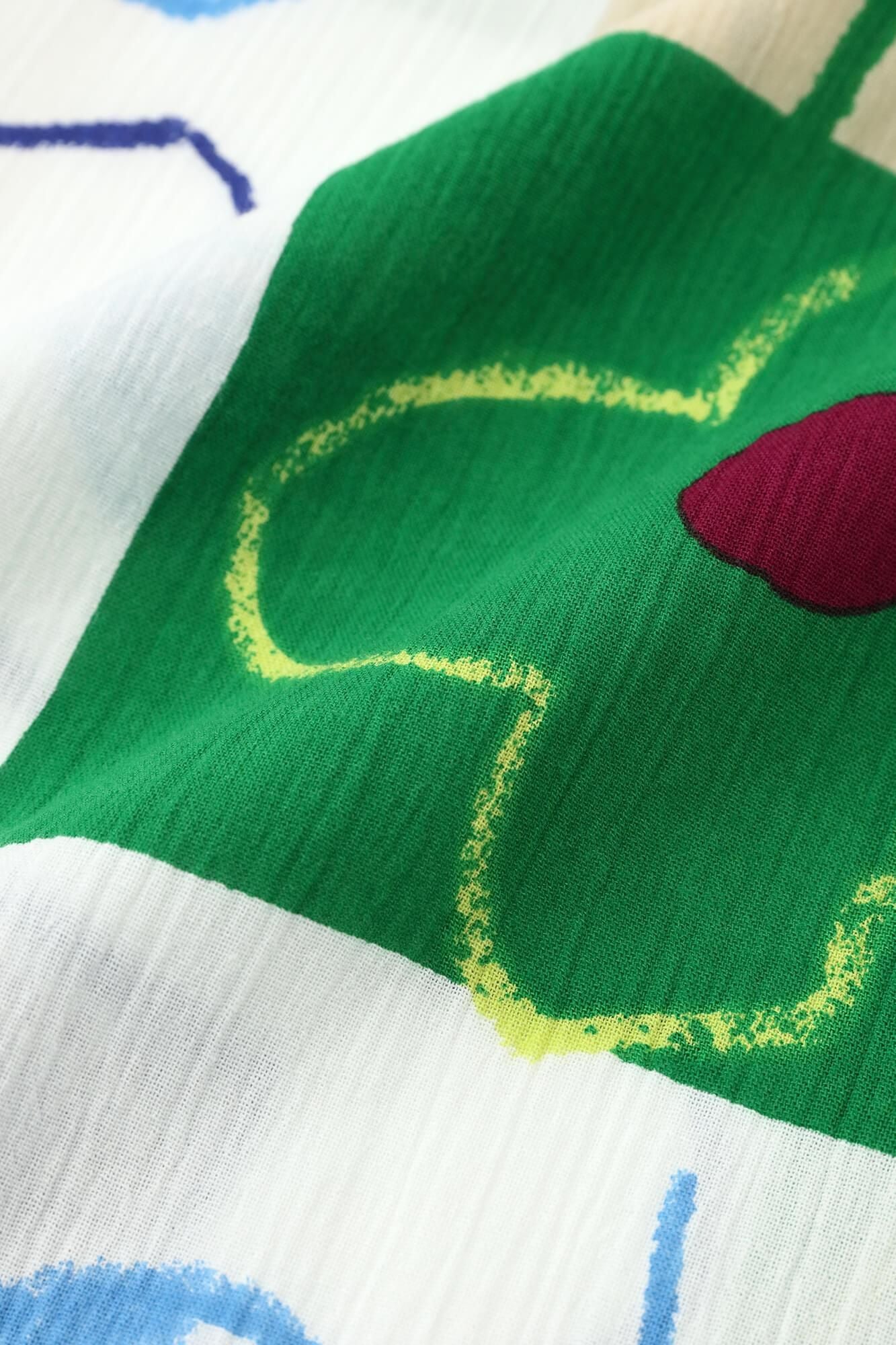 Chizimi Cotton 20/20 Square Top(deerminds old time withstomach)/WaRawa