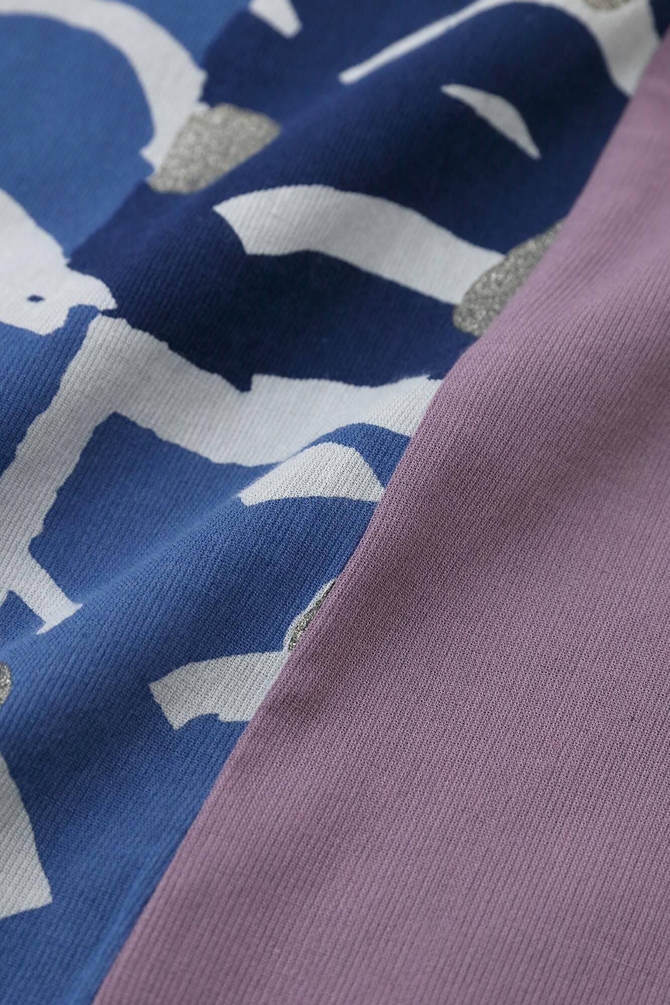 高島縮 40/40 半衿風靡（はんえりふうび） 片身替わり（かたみがわり）／牡丹鼠（ぼたんねず）×青海波（せいがいは）