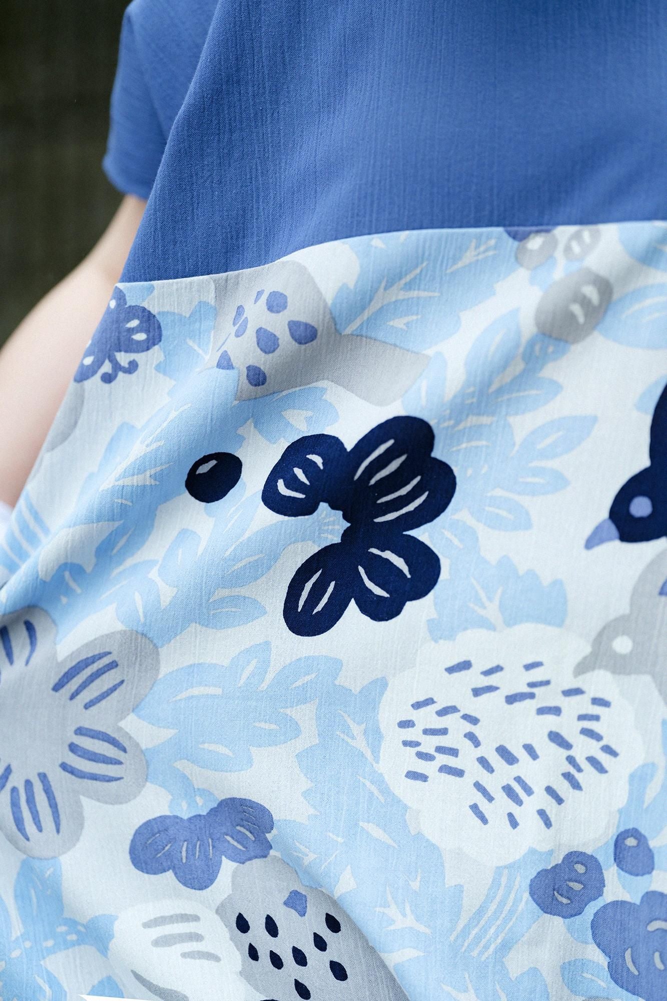 타카시마치지미 20/20 직사각형 원피스 껌 (kumi) 헴 패턴 (Susomonyo)/Jakugunjo (Sabigunjo) x Tori