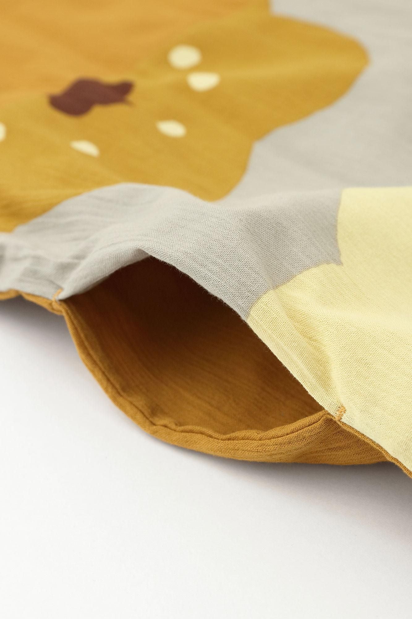 타카시마치지미 20/20 직사각형 원피스 Kumi Hem Pattern/Yamabukicha x호호에미 시라 차 네즈