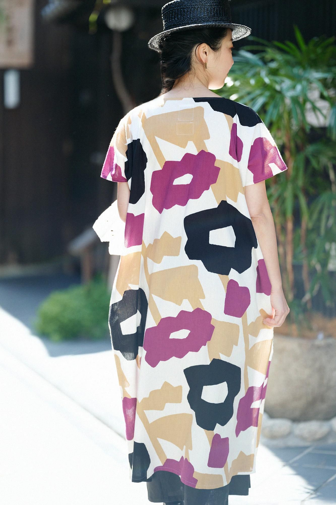 高島縮 20/20 長方形衣（ちょうほうけい）／笑み（えみ）