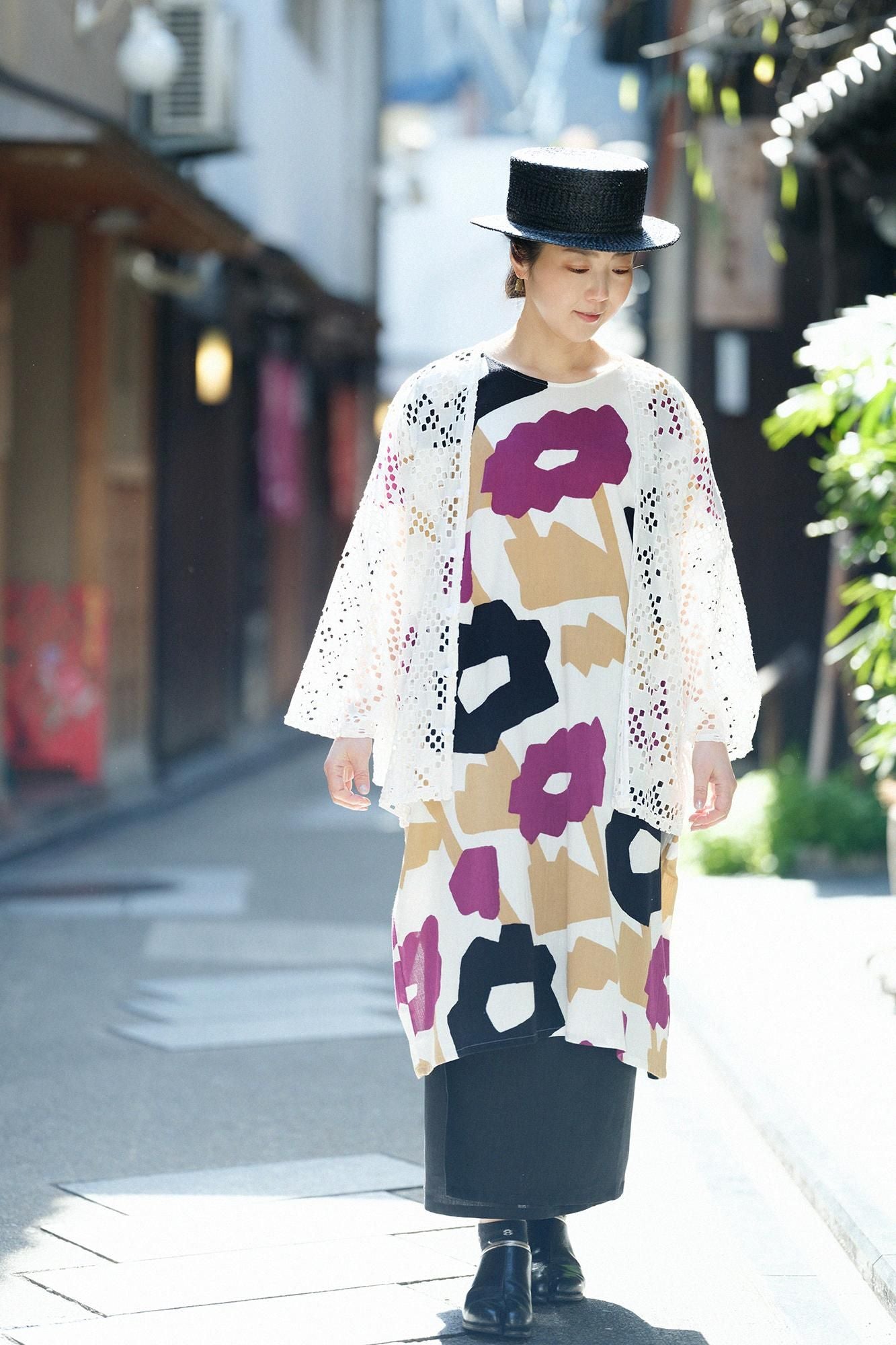 高島縮棉 20/20長方形洋裝／笑容