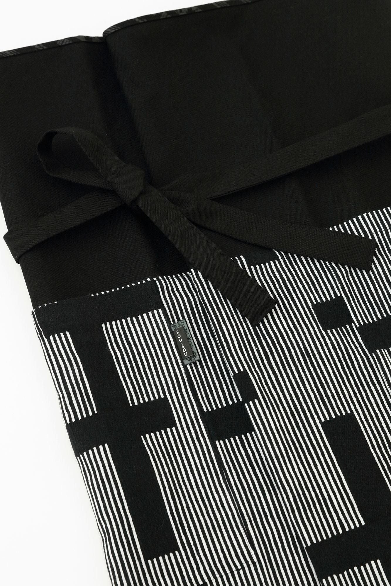 Chizimi Cotton 20/20 Fubi Bottom ／Staggered Stripes Fence