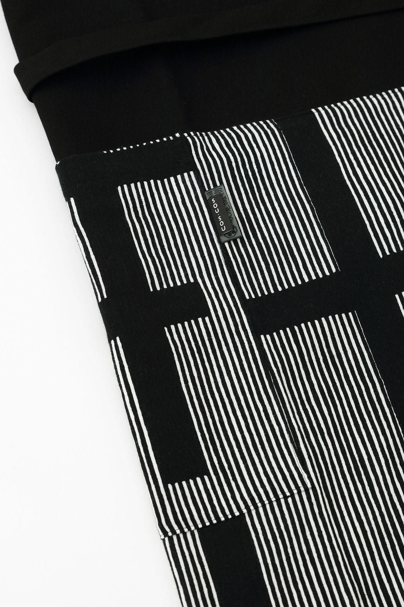 Chizimi Cotton 20/20 Fubi Bottom ／Staggered Stripes Fence