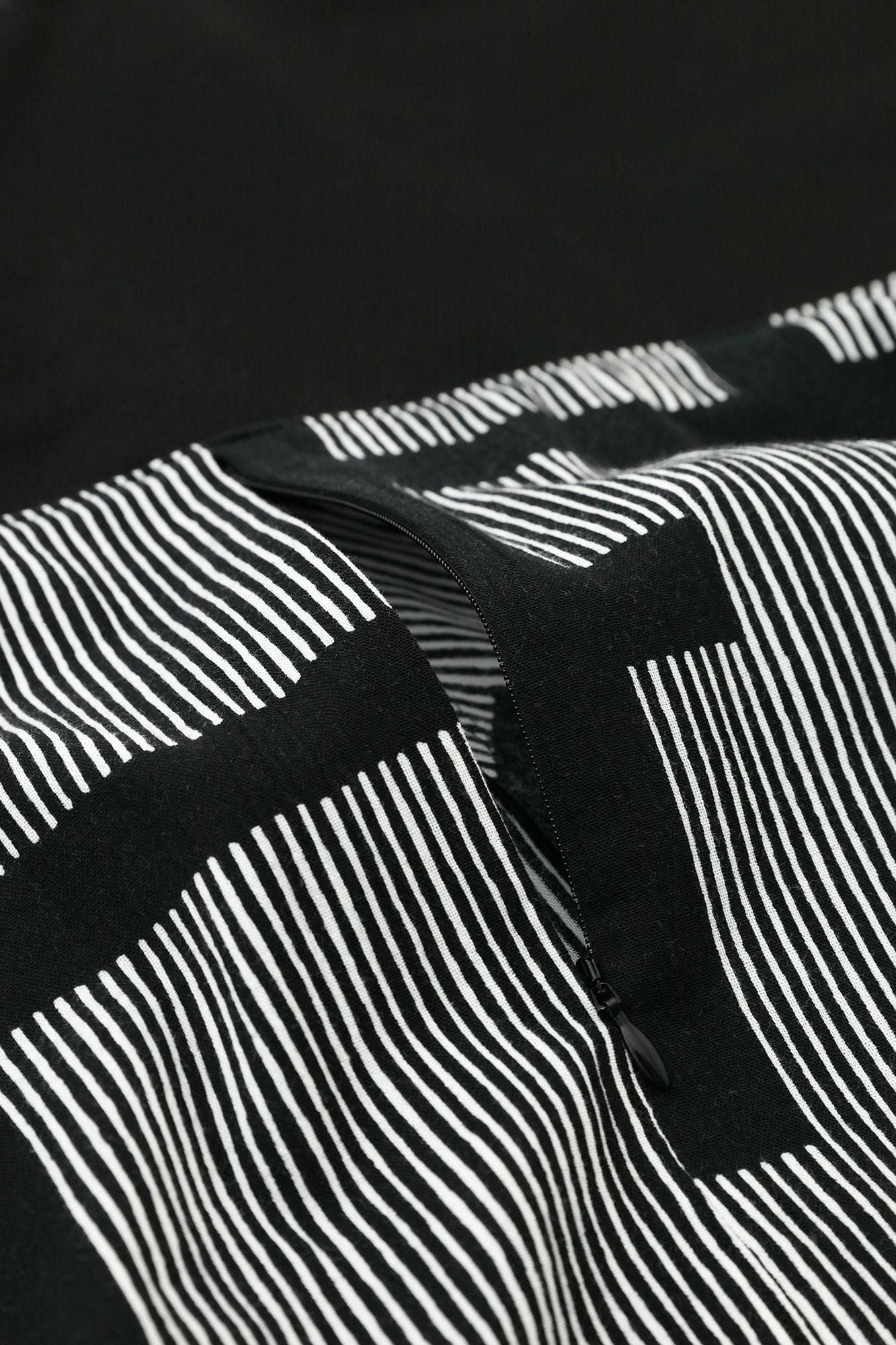 Chizimi Cotton 20/20 Fubi Bottom ／Staggered Stripes Fence