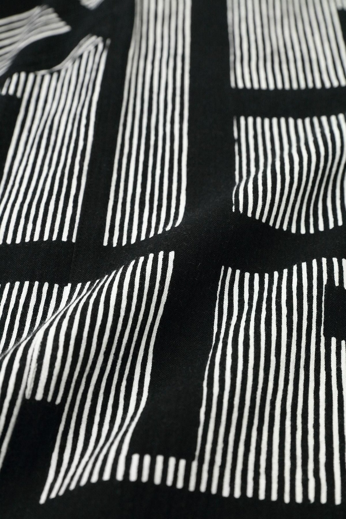 Chizimi Cotton 20/20 Fubi Bottom ／Staggered Stripes Fence