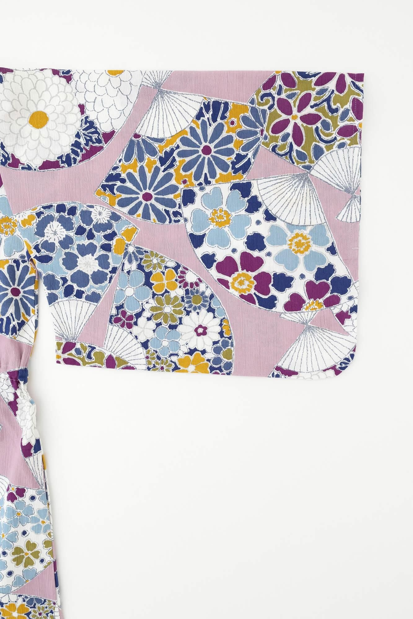 高島縮 20/20 半衿みたて涼衣（りょうい）／扇（おうぎ）