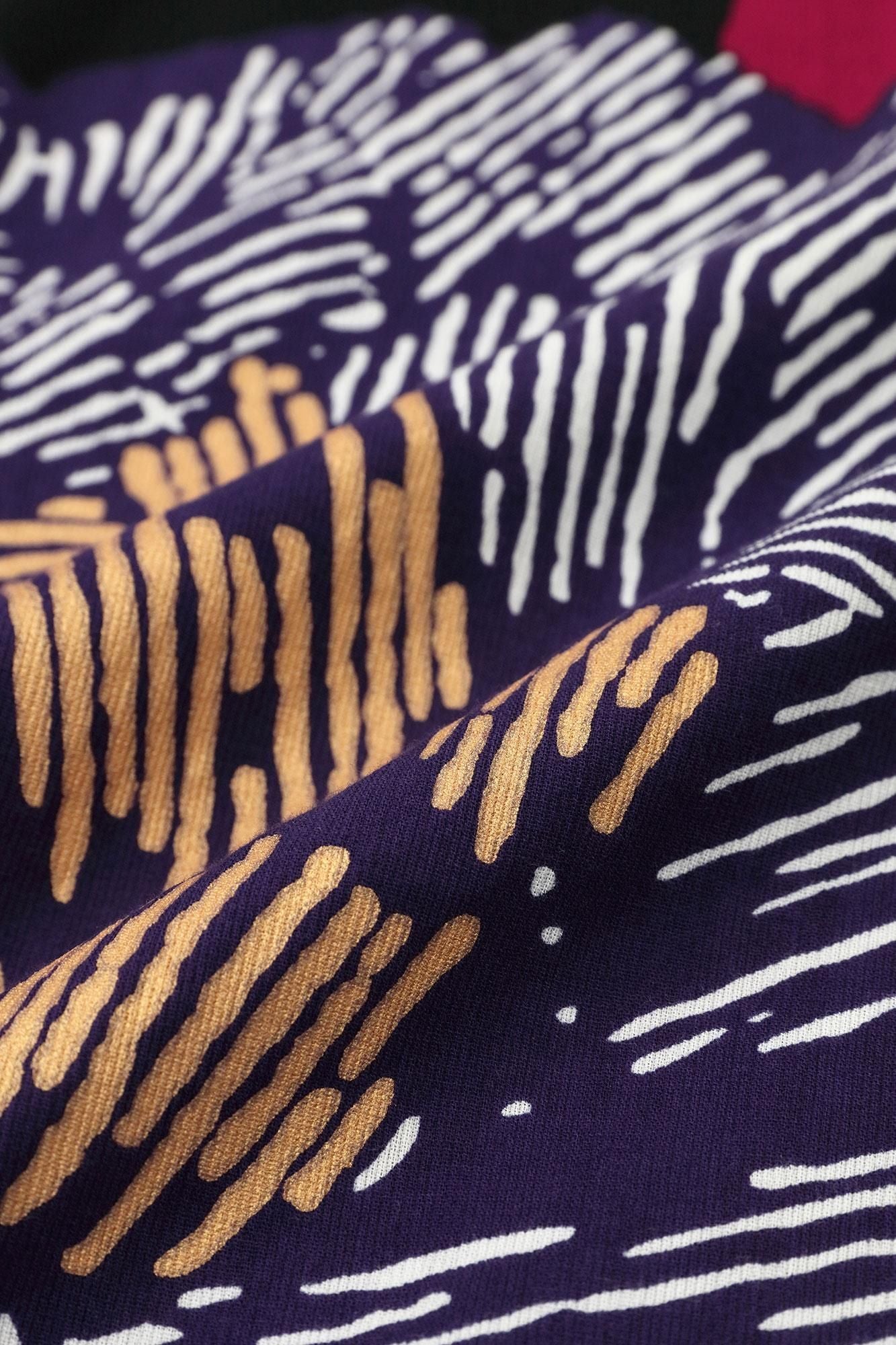 Chizimi Cotton 40/40 Fubi above/Peony Light