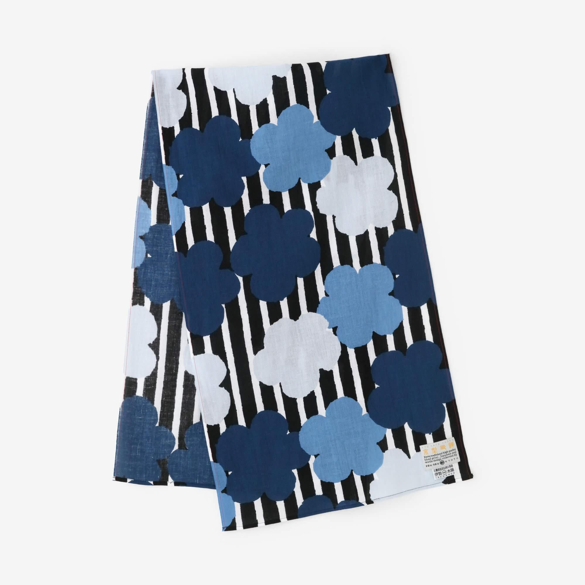 Isemomen Cotton Short Scarf / Woven Roses