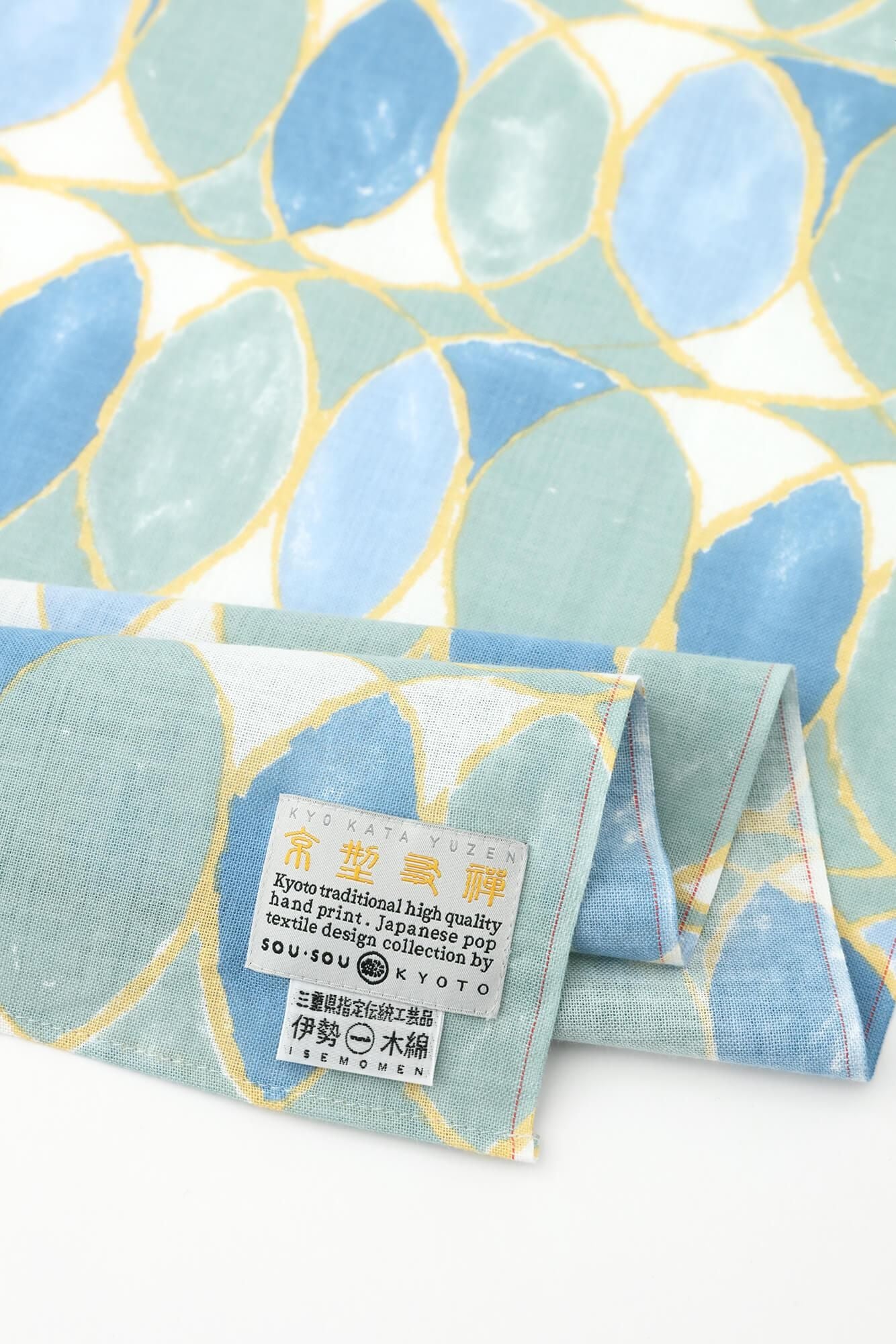 伊勢木綿 くびまき 短丈／輪（わ）つなぎ 水影（みずかげ）