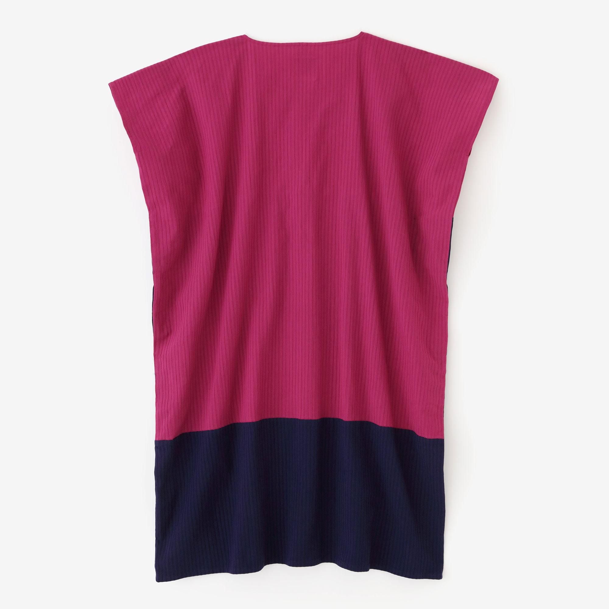 高島縮棉 40/20 空羽 長方形洋裝 組（kumi）/深粉紅（koinakabe）x紫藍色