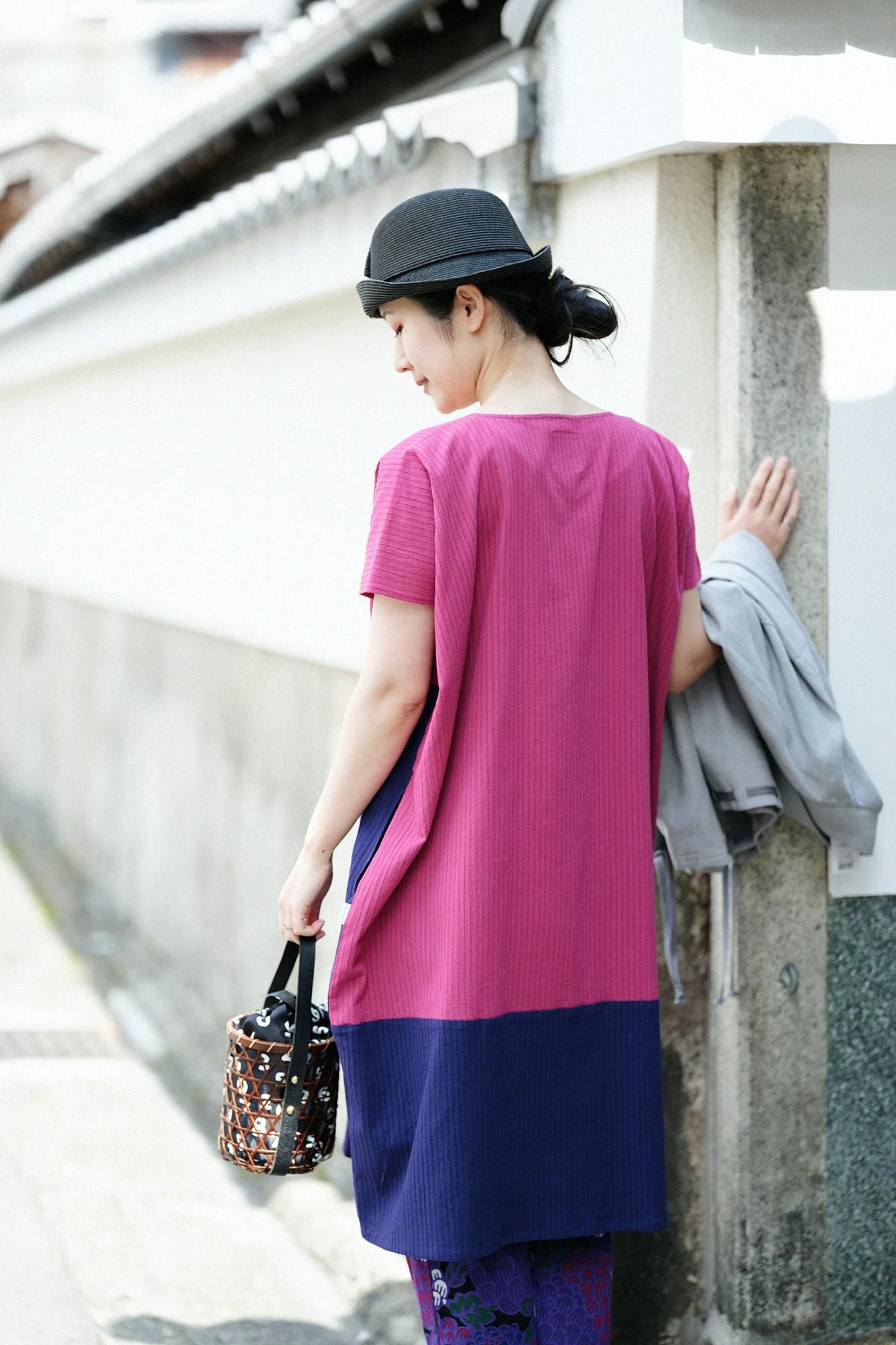 美品 SOU・SOU ソウソウ 高島縮40/20 空羽 長方形衣 組／濃紺×