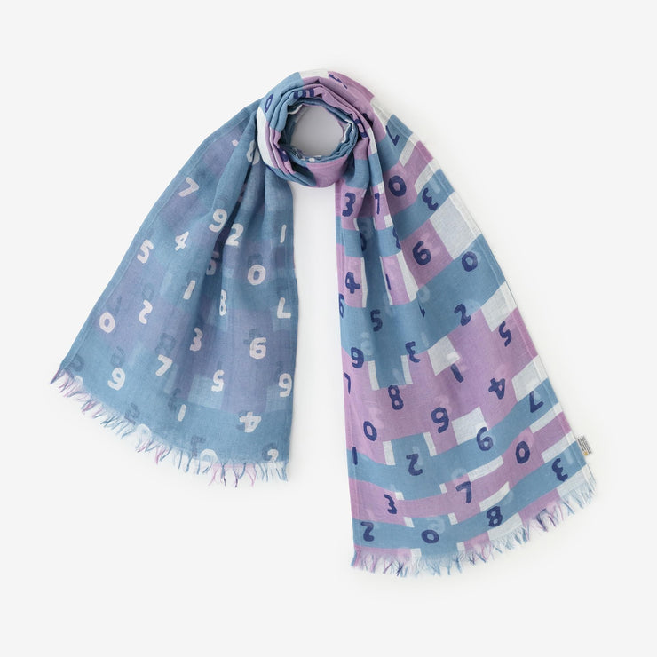 Cotton-linen Blend Ring-shaped Scarf／SO-SU-U and Random Lattice