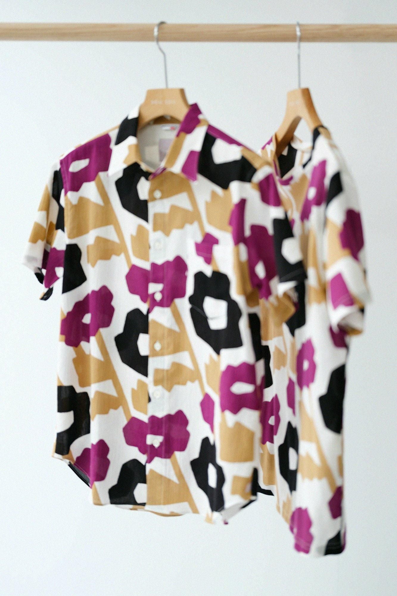 net限定40%OFF】高島縮 20/20 半袖シャツ／笑み（えみ）