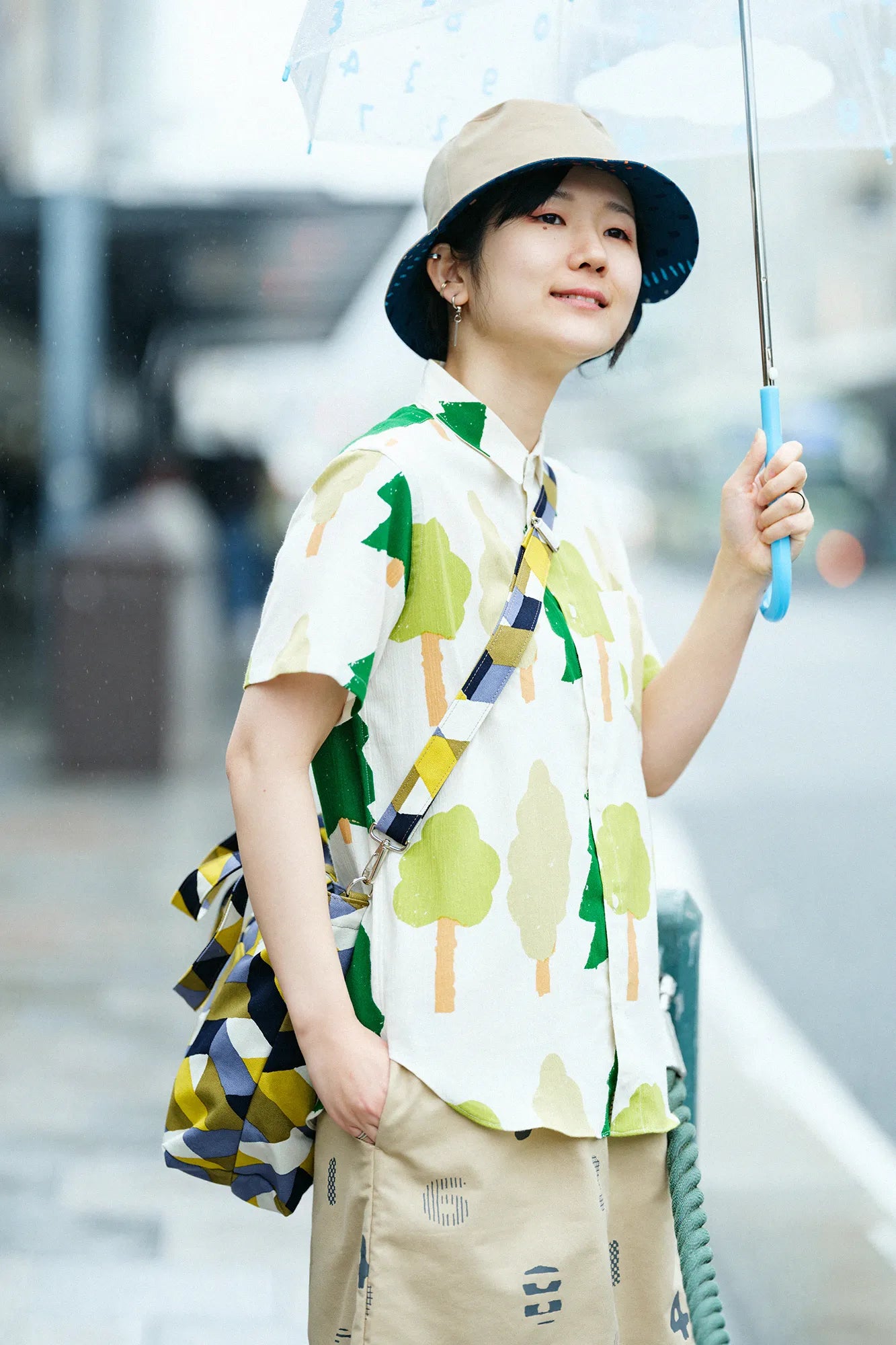 Takashima Jiji 20/20 Kurzarmshirt/Waldgeschichte