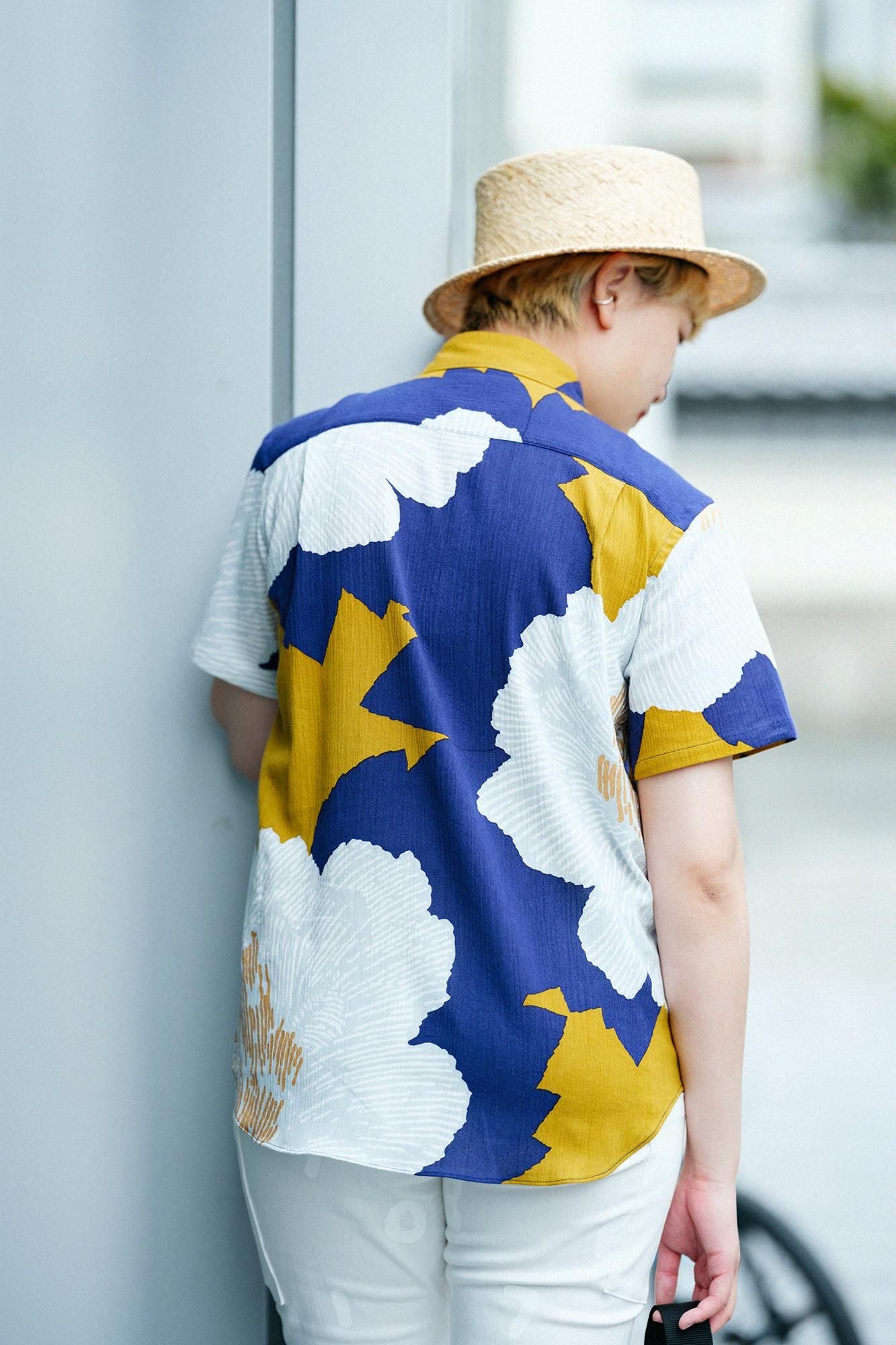 Takashima shui 20/20 chemise à manches courtes / pivoine (shakuyaku) Twilight Moon